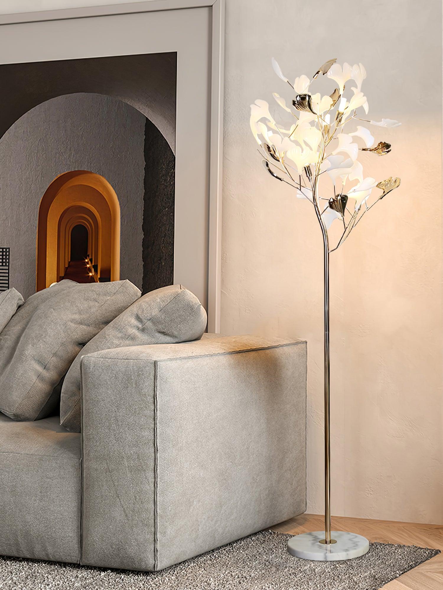 Gingko Leaf Floor Lamp - Cueteks