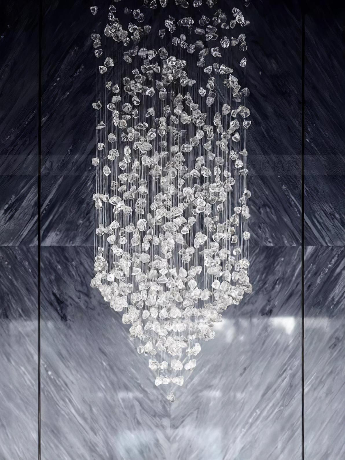 Multicolor Crystal Stone Chandelier - Cueteks