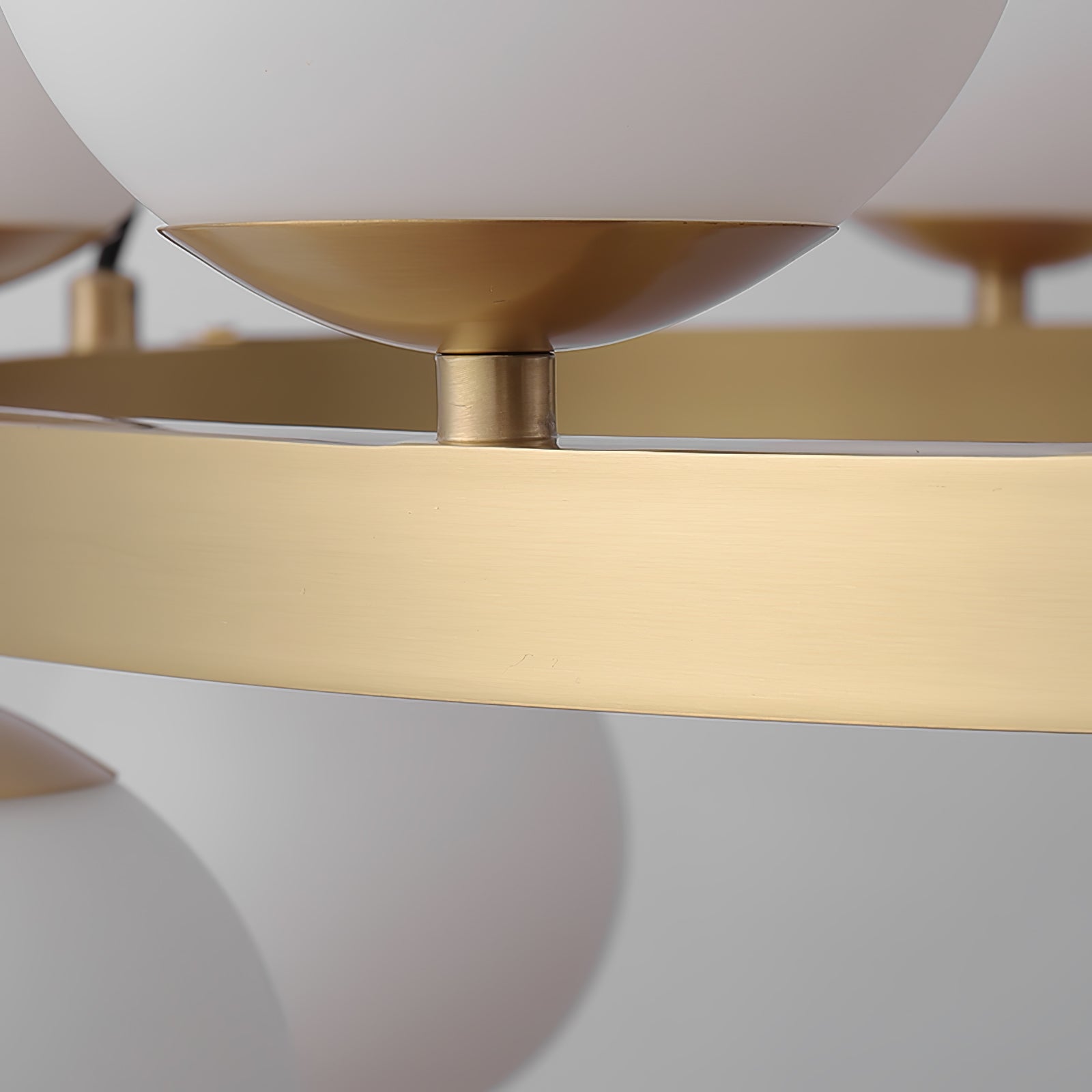 Bubbles Brass Ring Chandelier - Cueteks