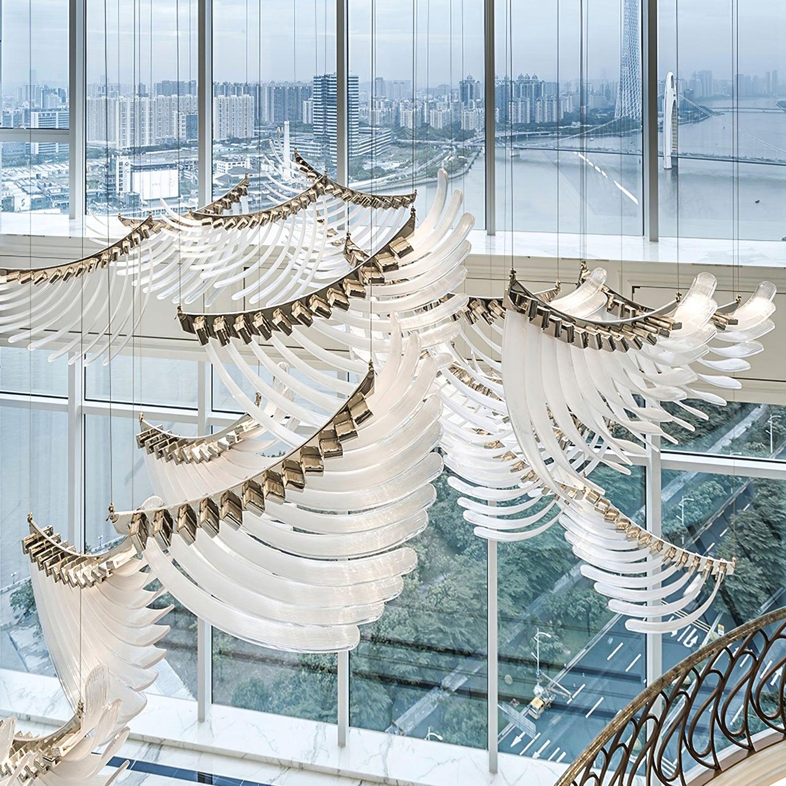 Tiered Palmette Chandelier - Cueteks