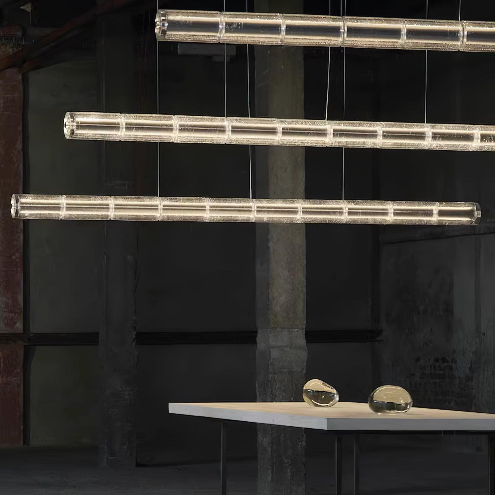 Mcdade Segmented Glass Chandelier - Cueteks