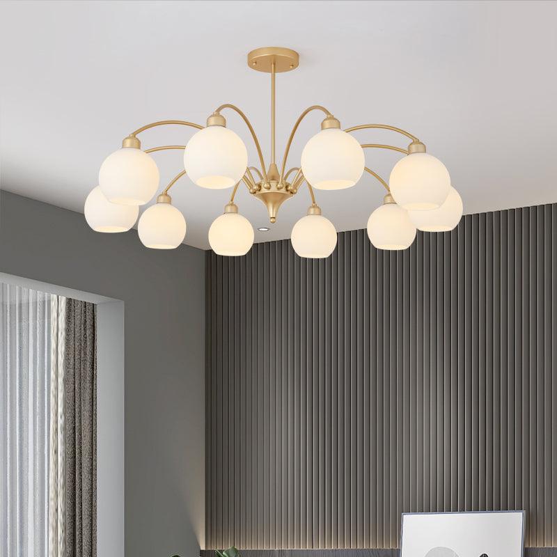 Sculptural Glass Chandelier - Cueteks