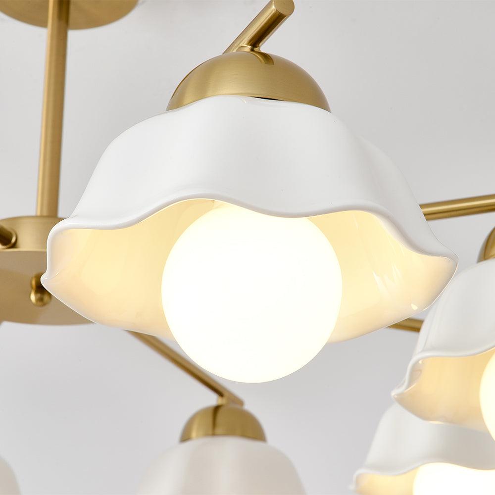 Flower Shade Chandelier - Cueteks