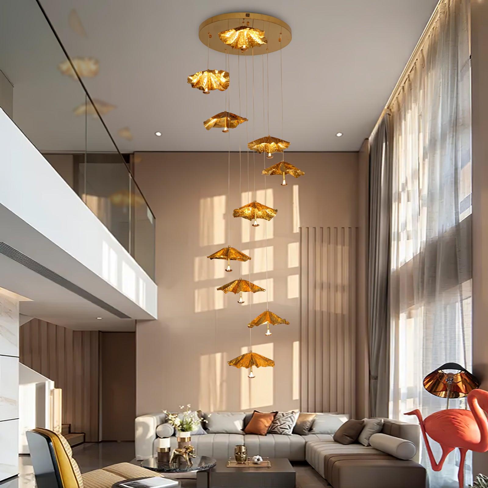 Livra Leaf Chandelier - Cueteks