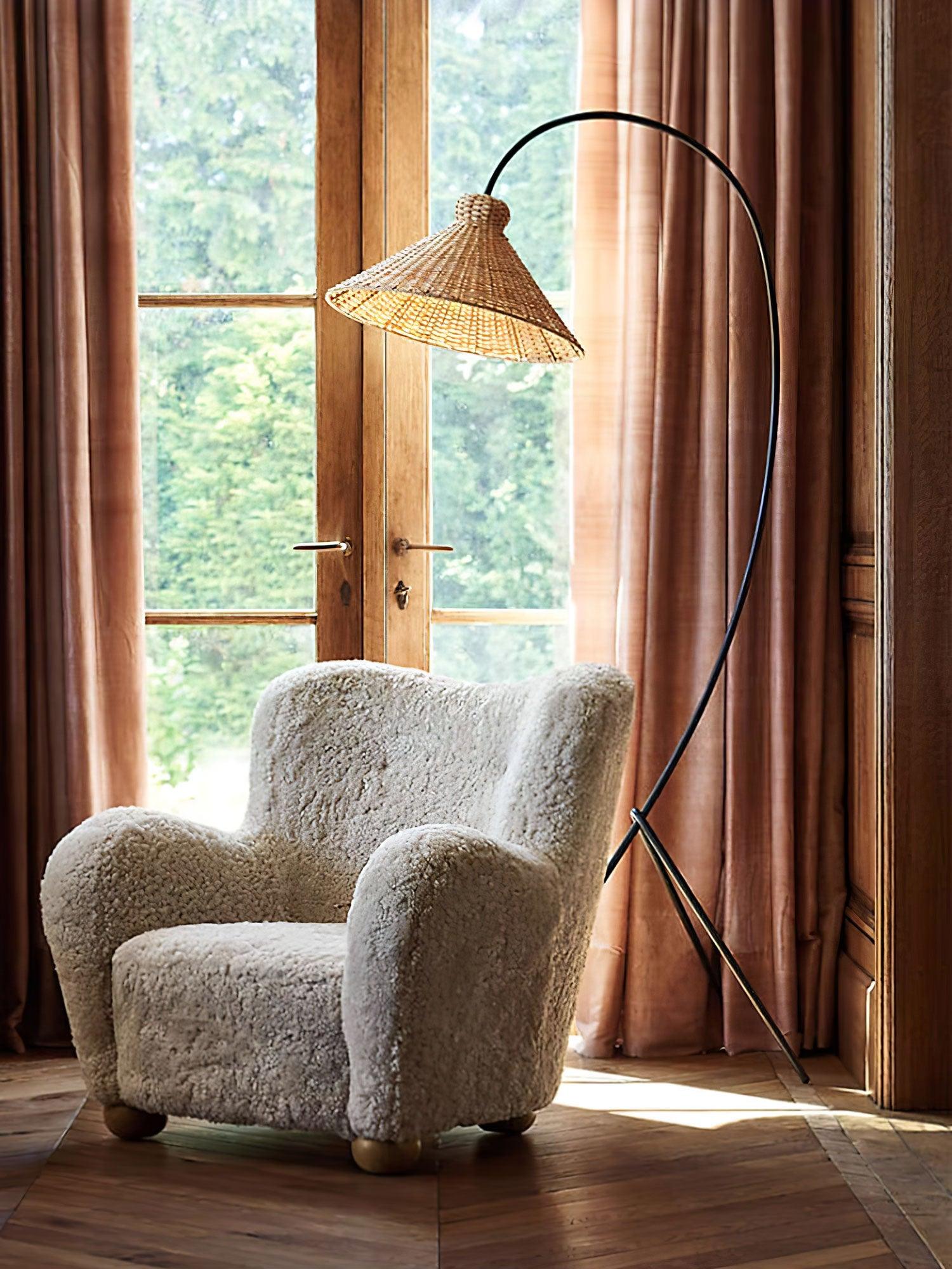Tana Woven Floor Lamp - Cueteks