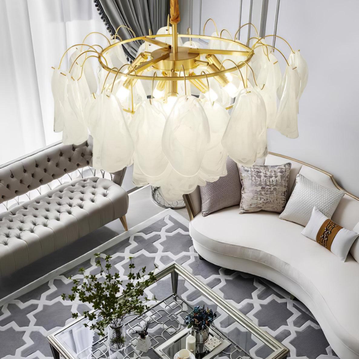 Multi Tier Cloud Glass Pendant Light - Cueteks
