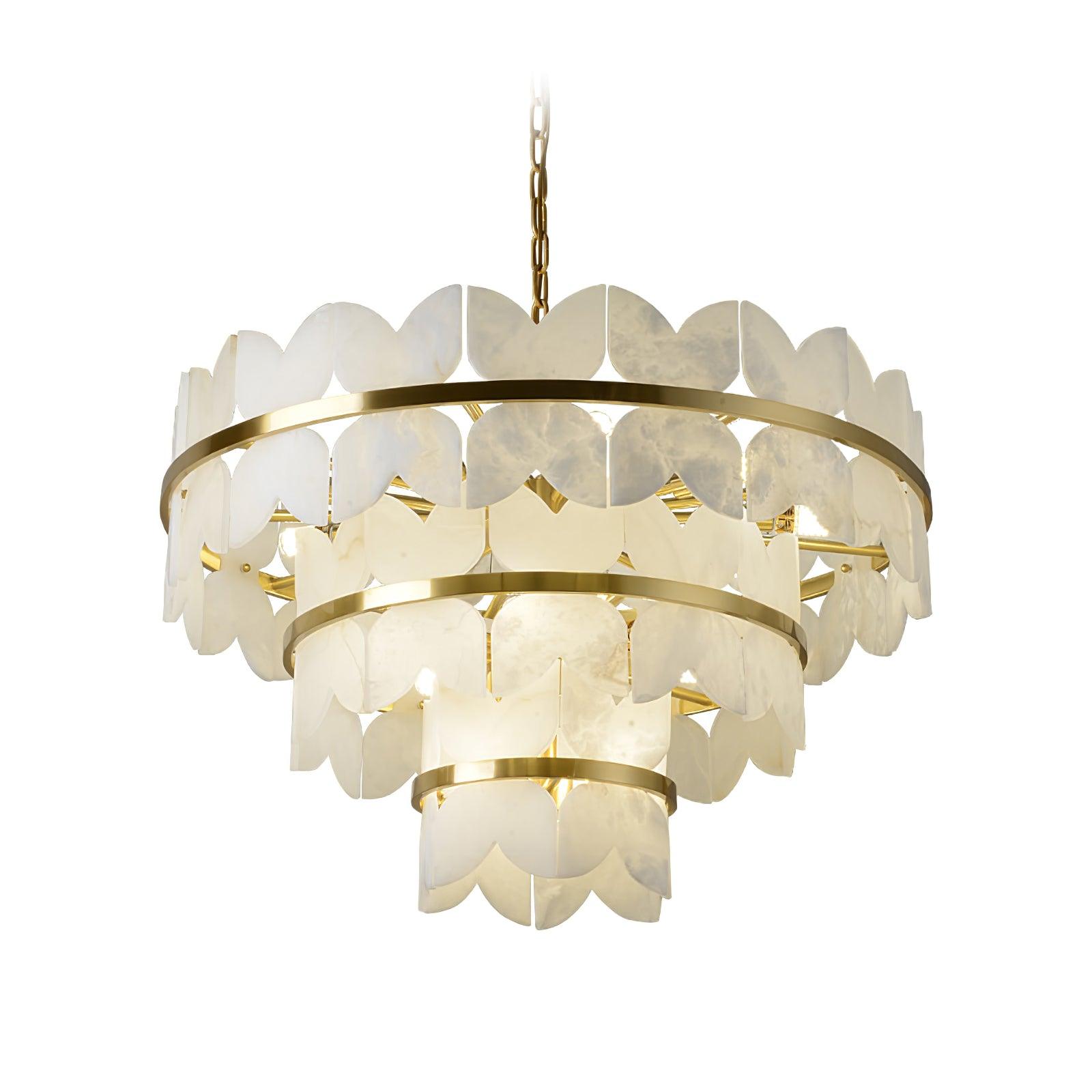 Alabaster Cloudscape Chandelier - Cueteks