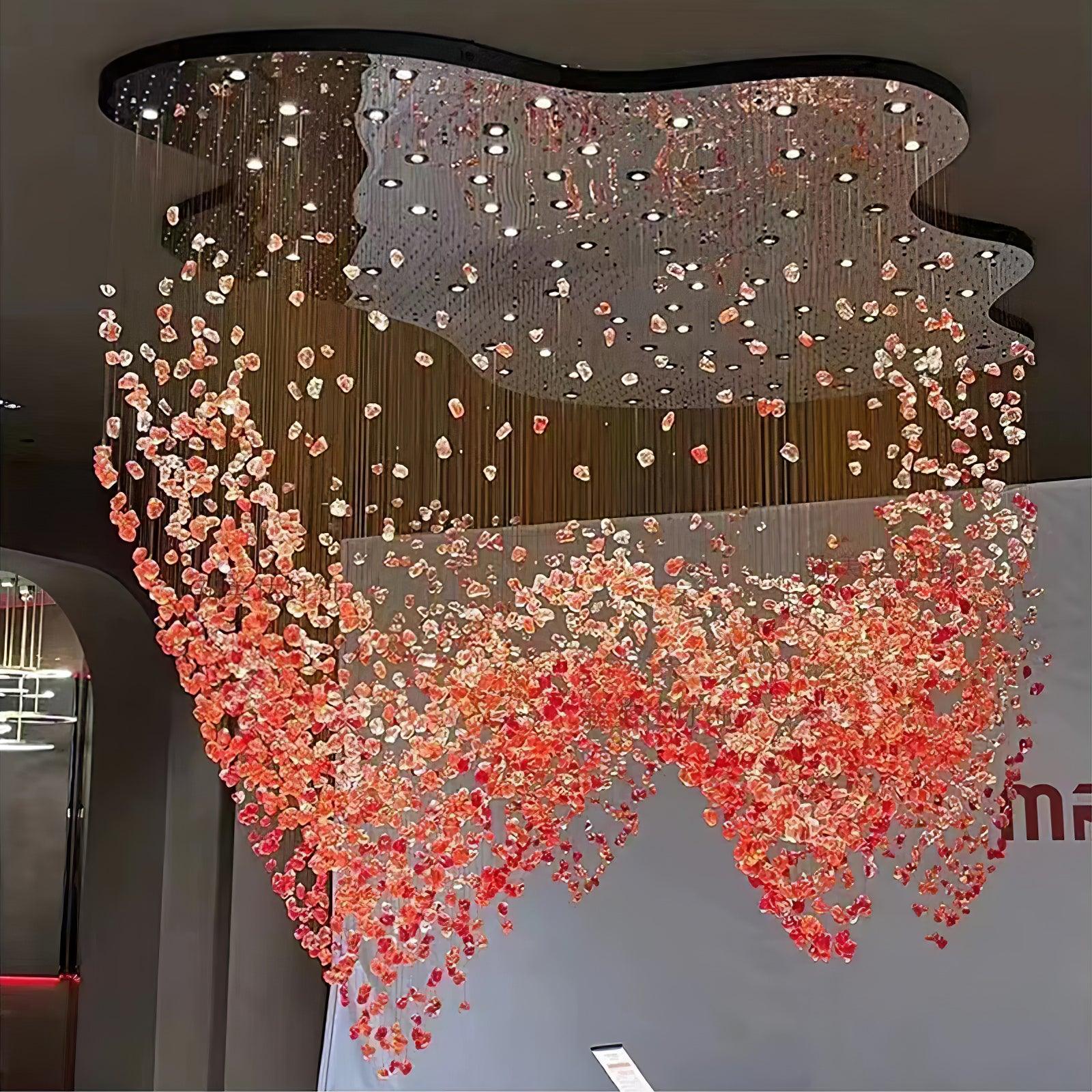 Multicolor Crystal Stone Chandelier - Cueteks