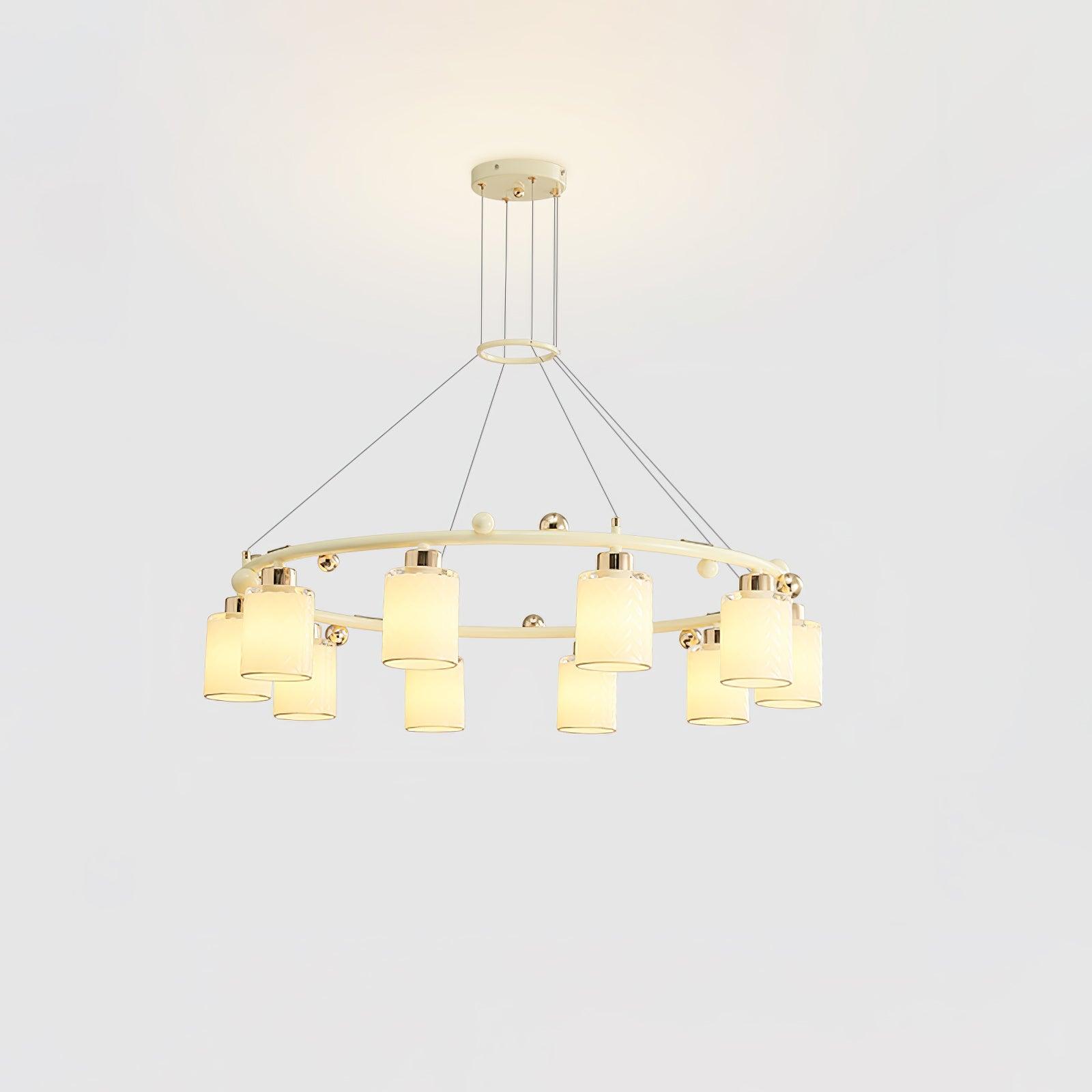 Ring Glass Cup Chandelier - Cueteks