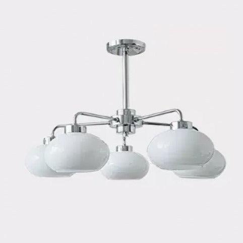 Oval Persimmon Chandelier - Cueteks