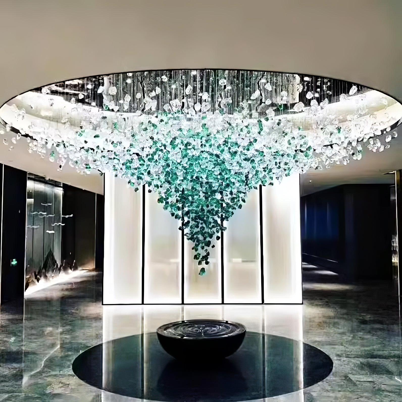 Multicolor Crystal Stone Chandelier - Cueteks