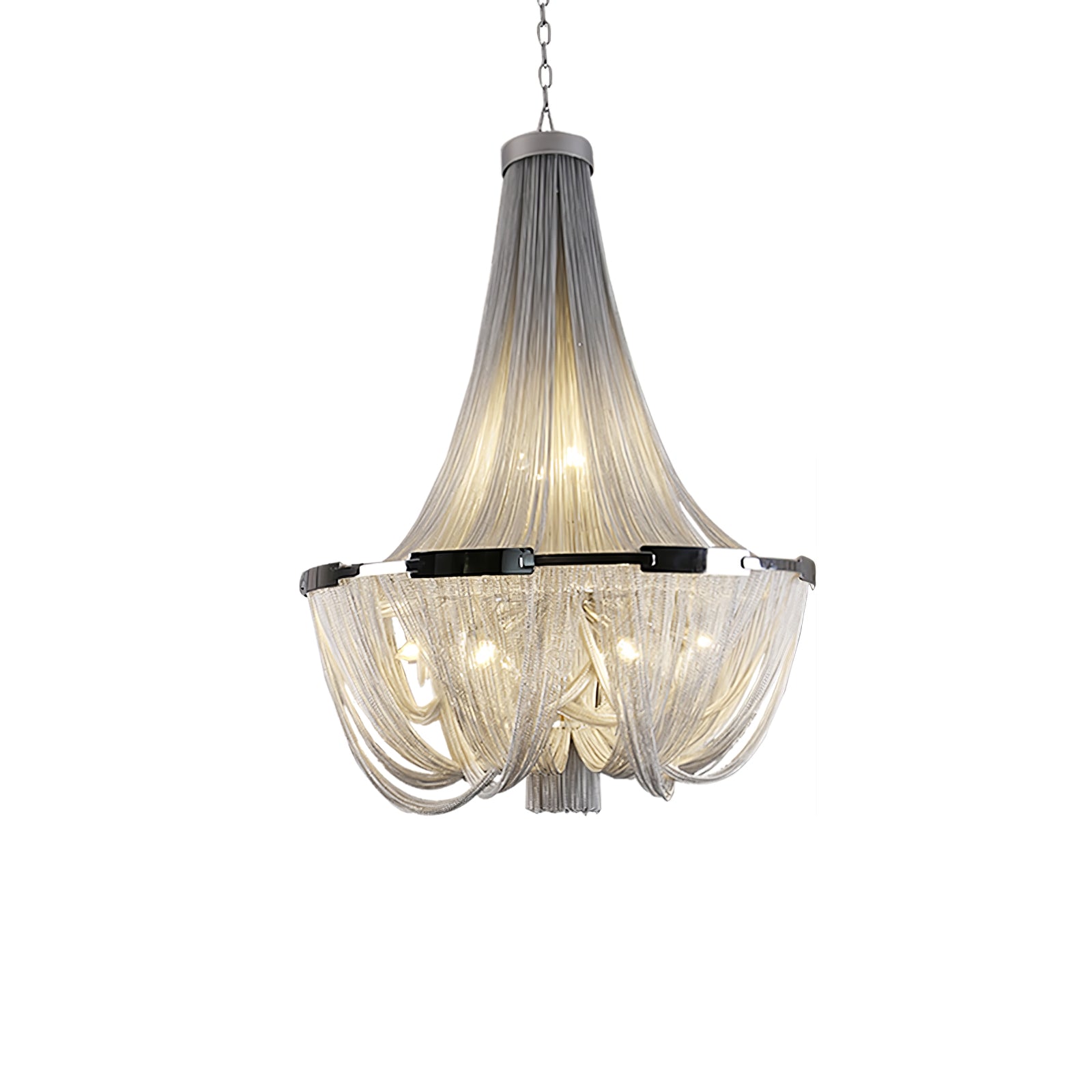 Tassel Aluminum Chain Chandelier - Cueteks