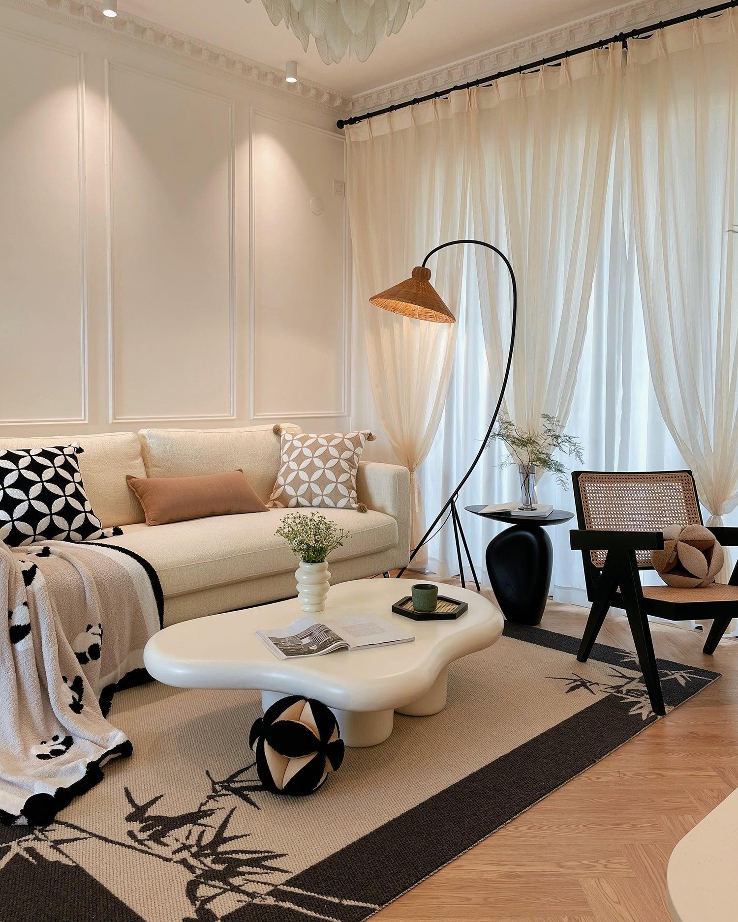 Tana Woven Floor Lamp - Cueteks