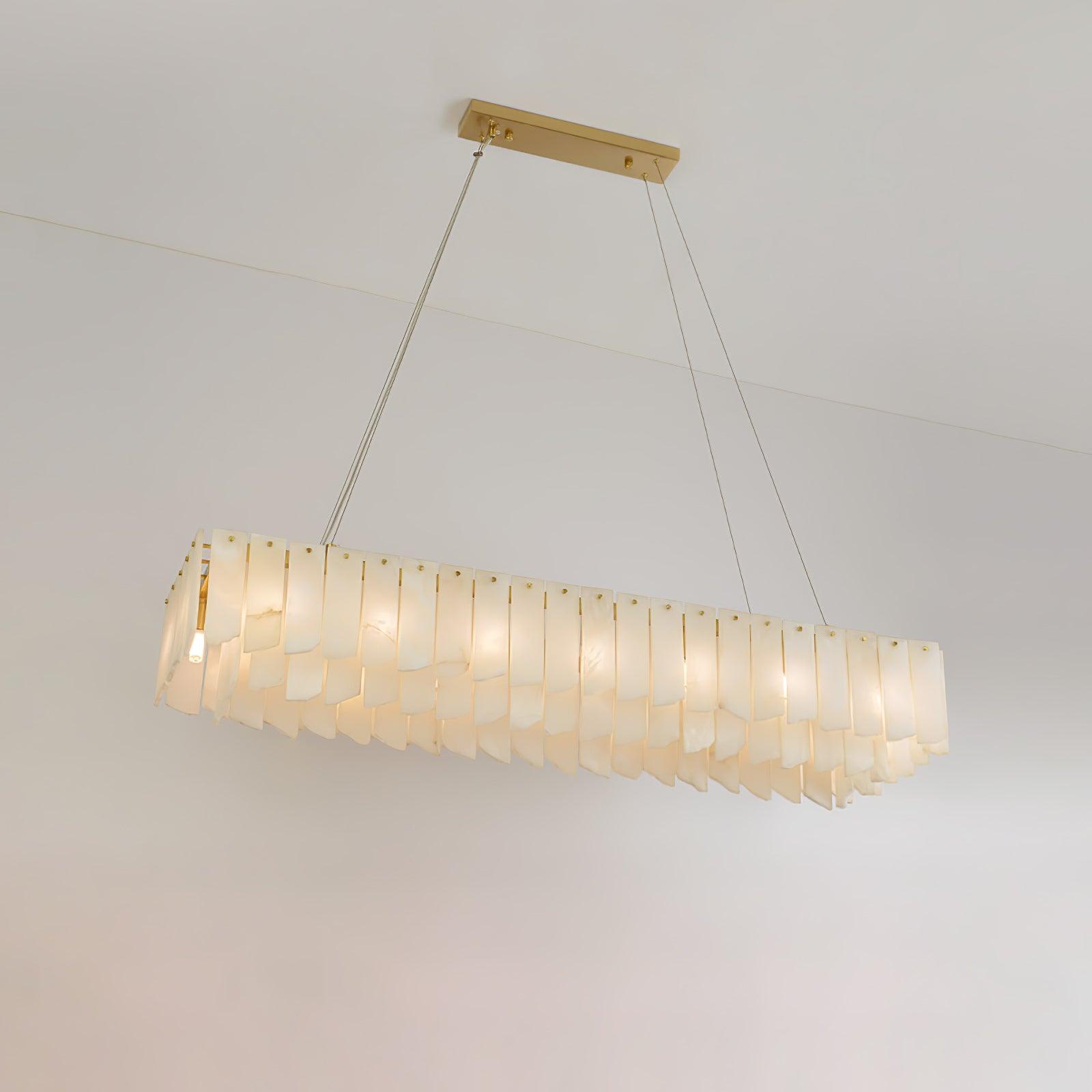 Alabaster Cascade Tiered Chandelier - Cueteks