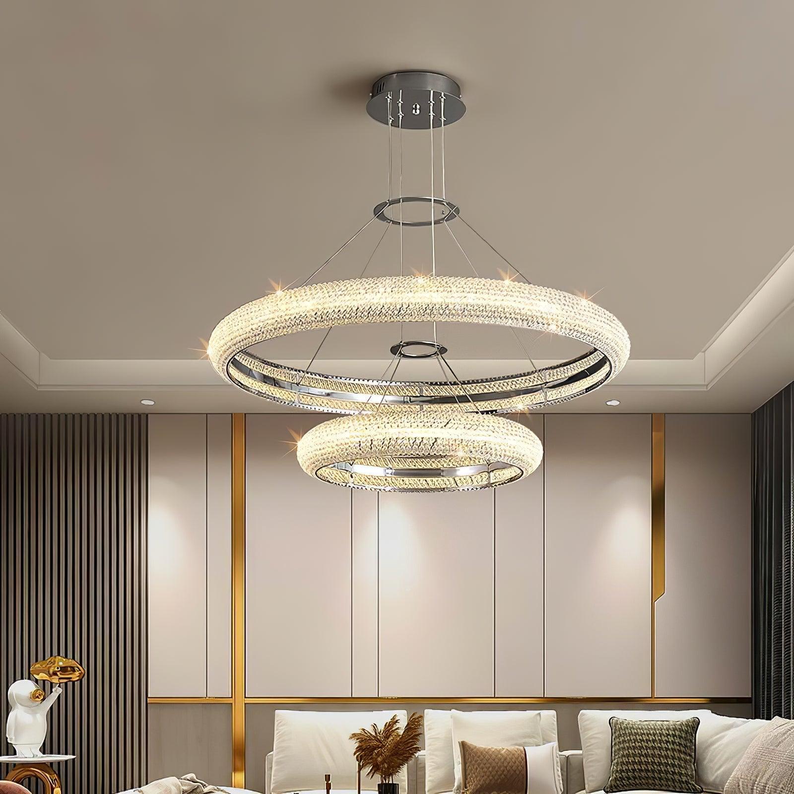 Asscher Ring Chandelier - Cueteks