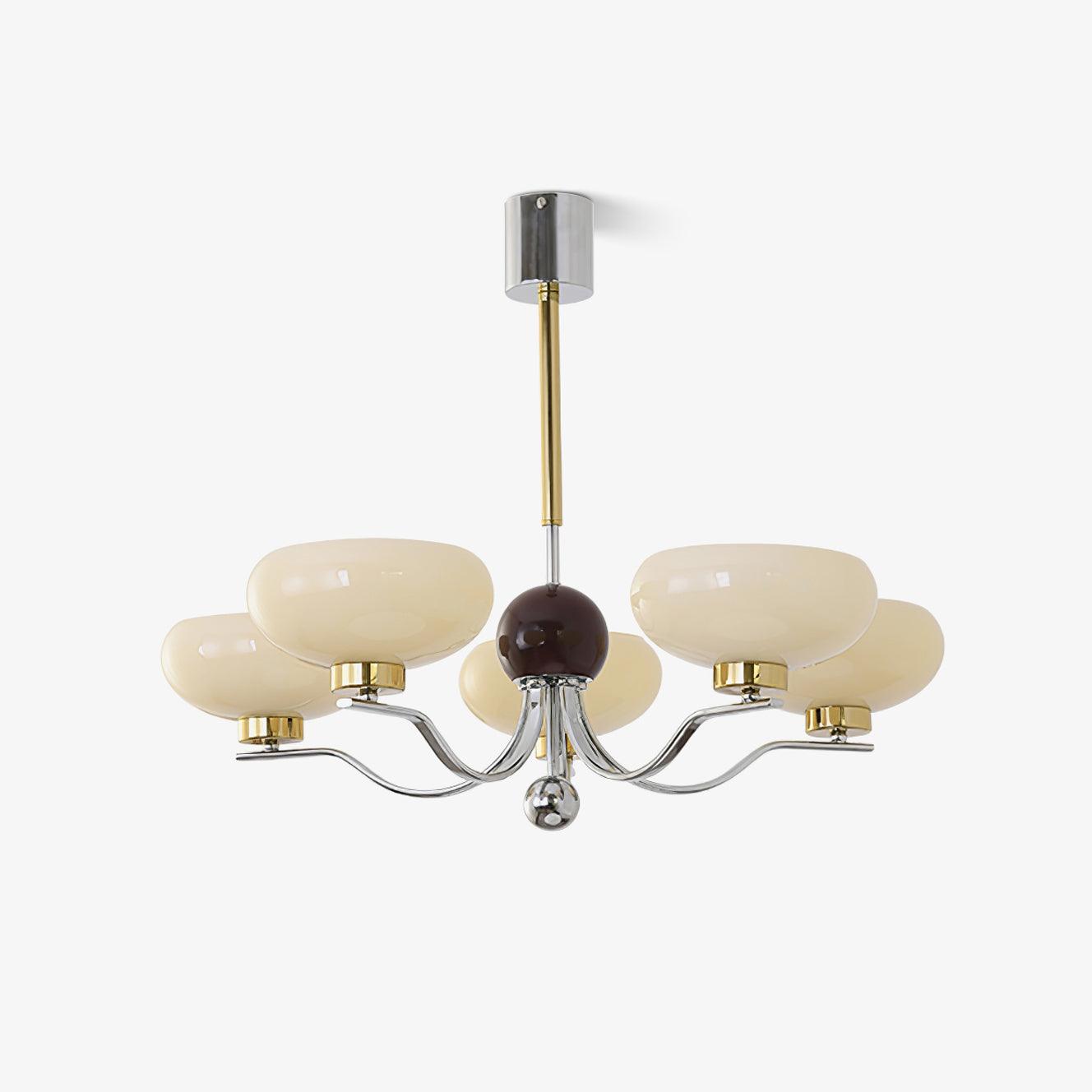 Medieval Glass Bowl Chandelier - Cueteks