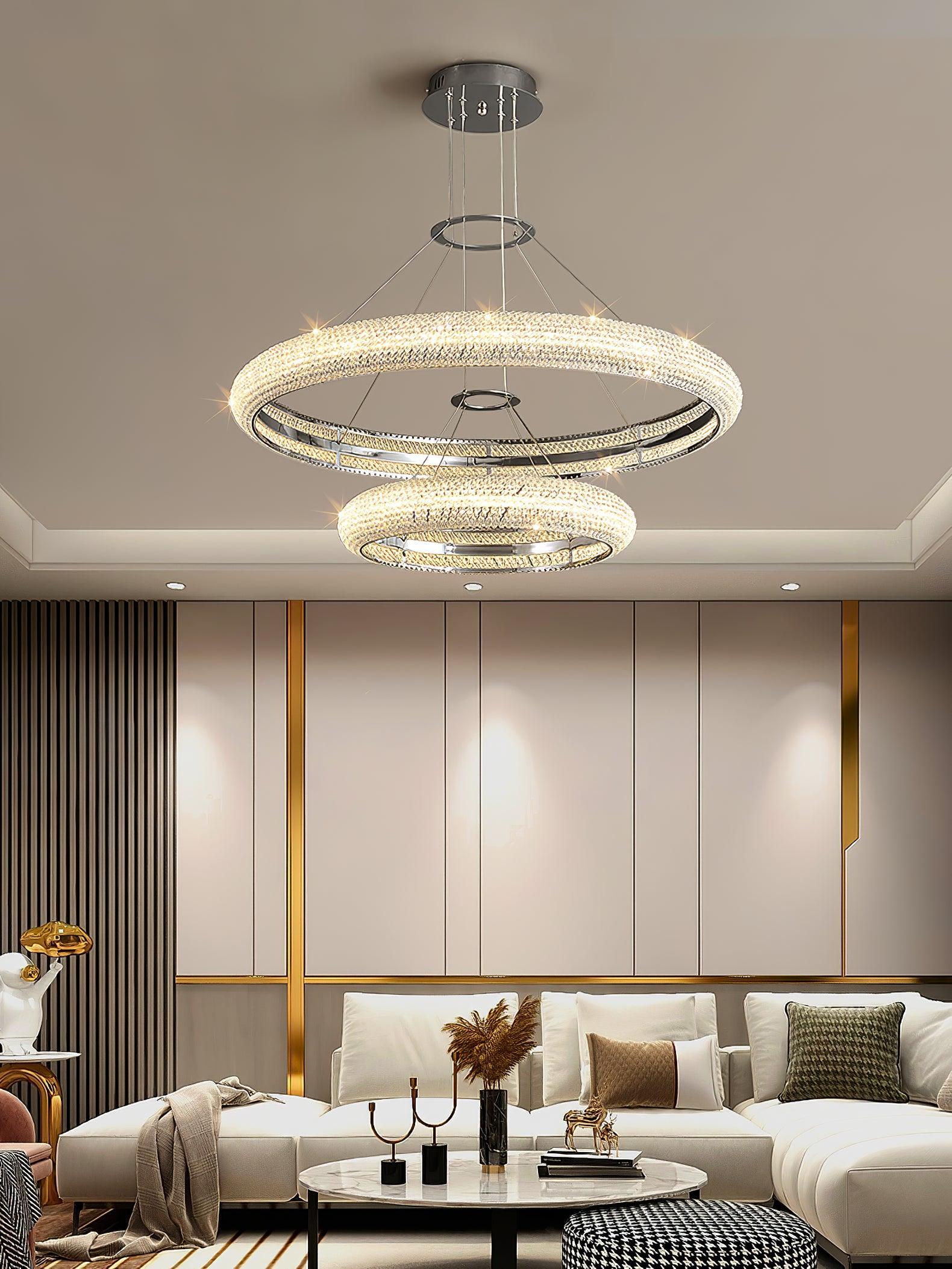 Asscher Ring Chandelier - Cueteks