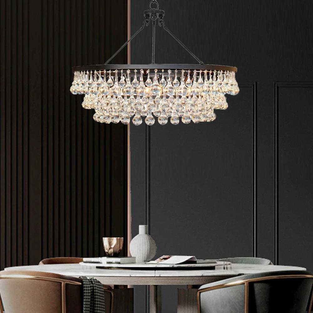 Unique Tiered Crystal Chandelier - Cueteks