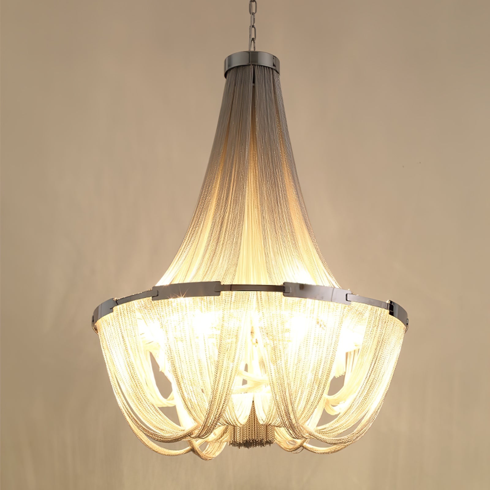 Tassel Aluminum Chain Chandelier - Cueteks