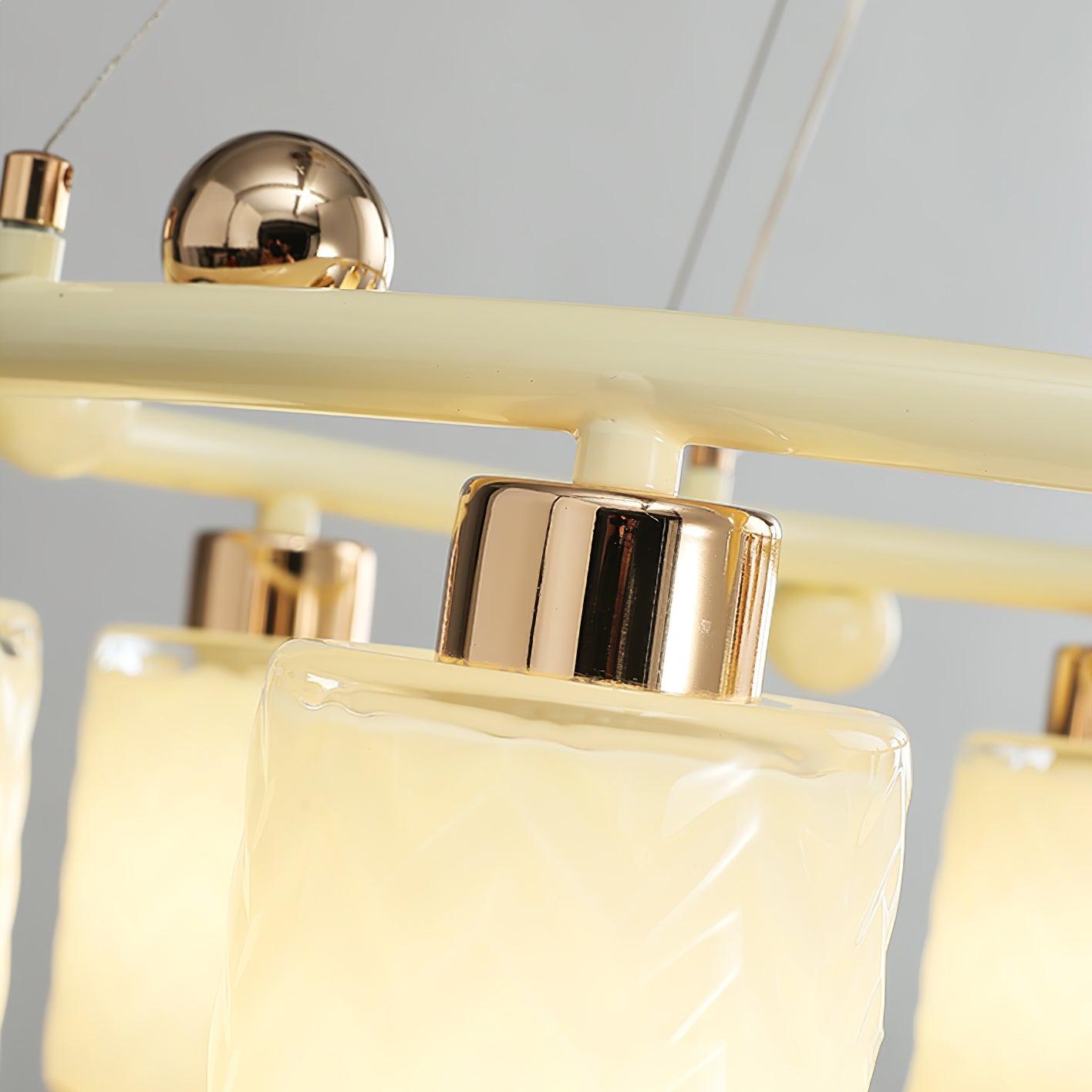 Ring Glass Cup Chandelier - Cueteks