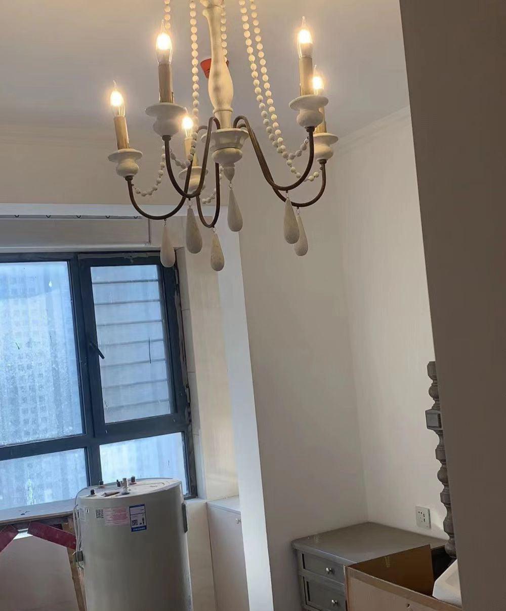 Candle Style Beaded Chandelier - Cueteks