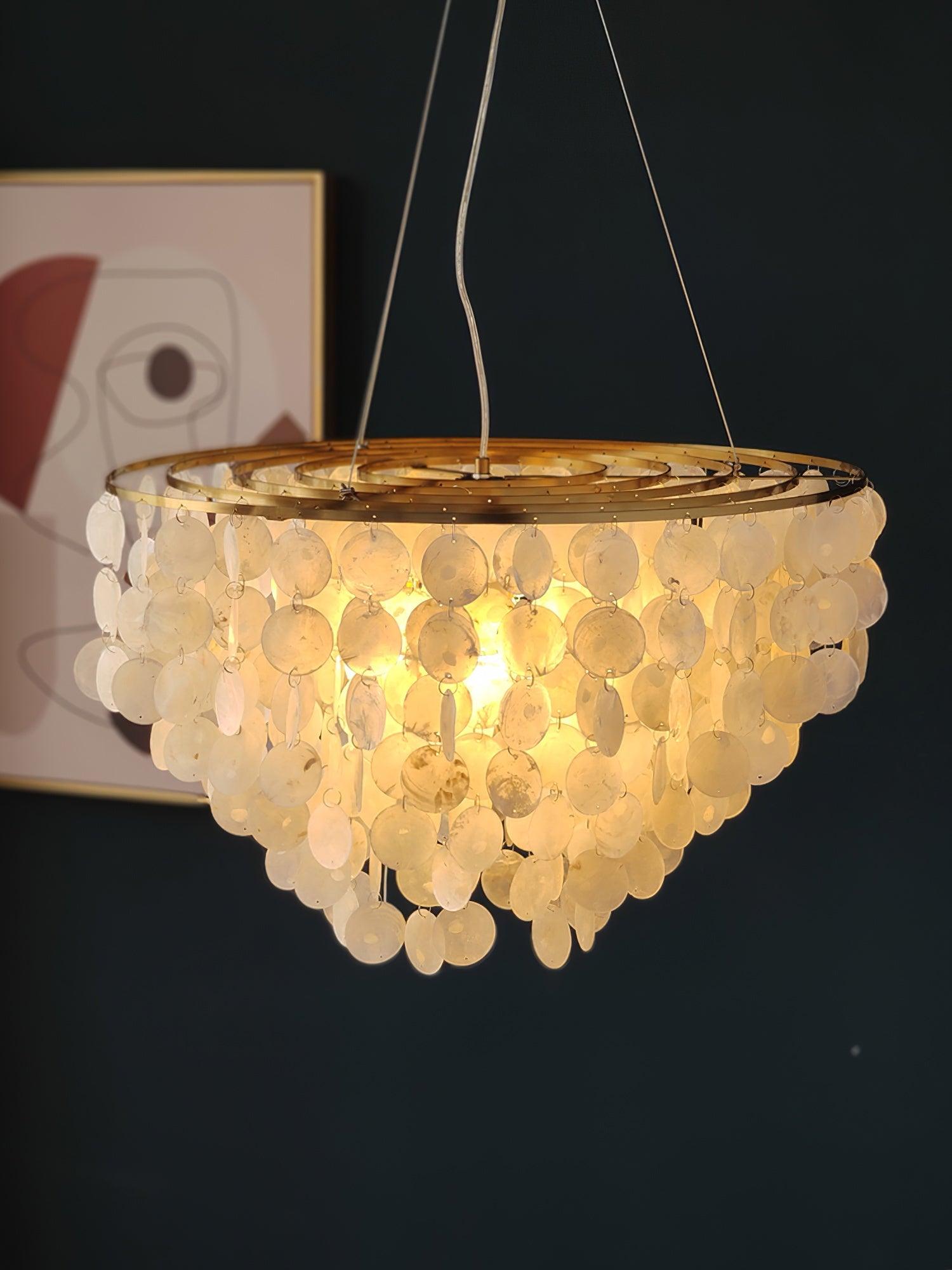 Shell Wind Chime Chandelier - Cueteks