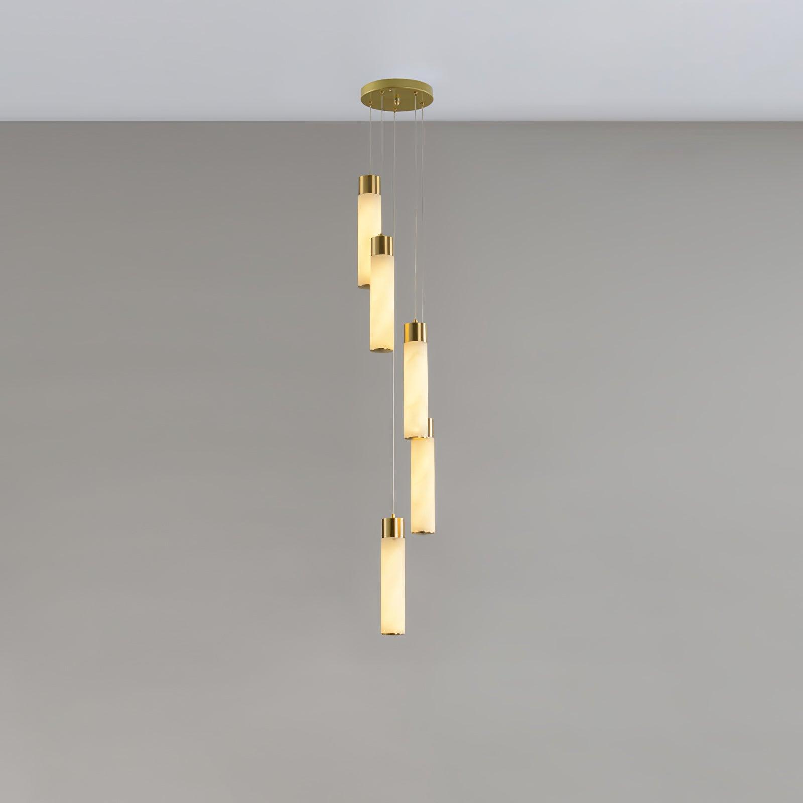 Celestial Alabaster Cascade Chandelier - Cueteks