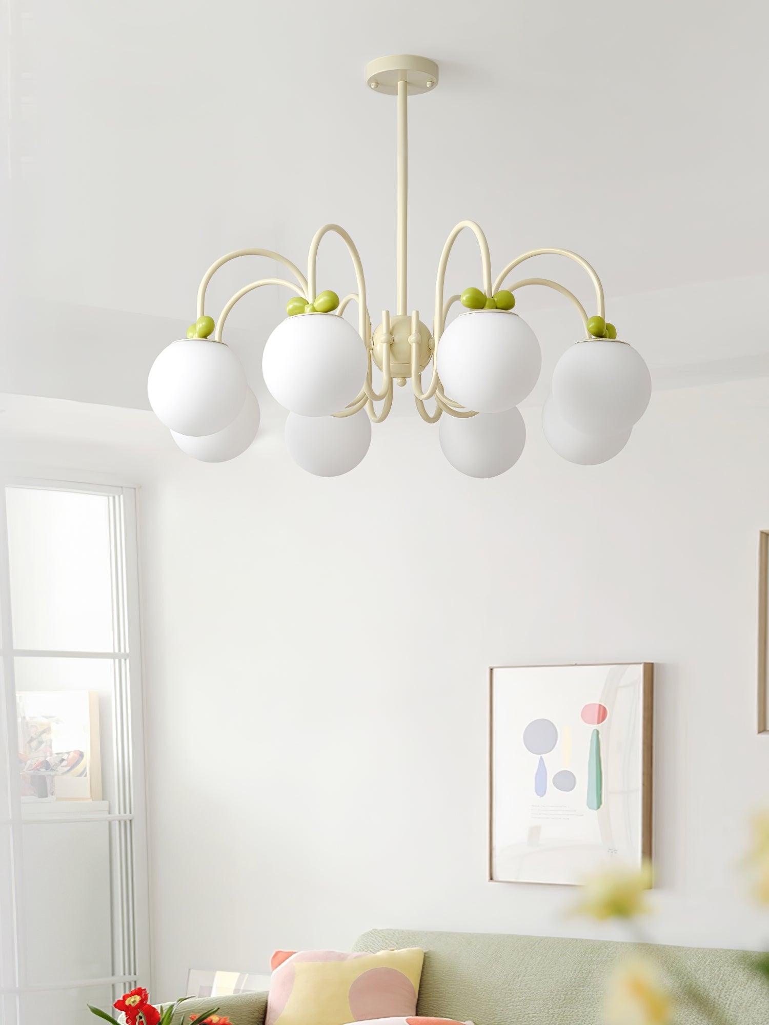 Cream Cherry Chandelier - Cueteks