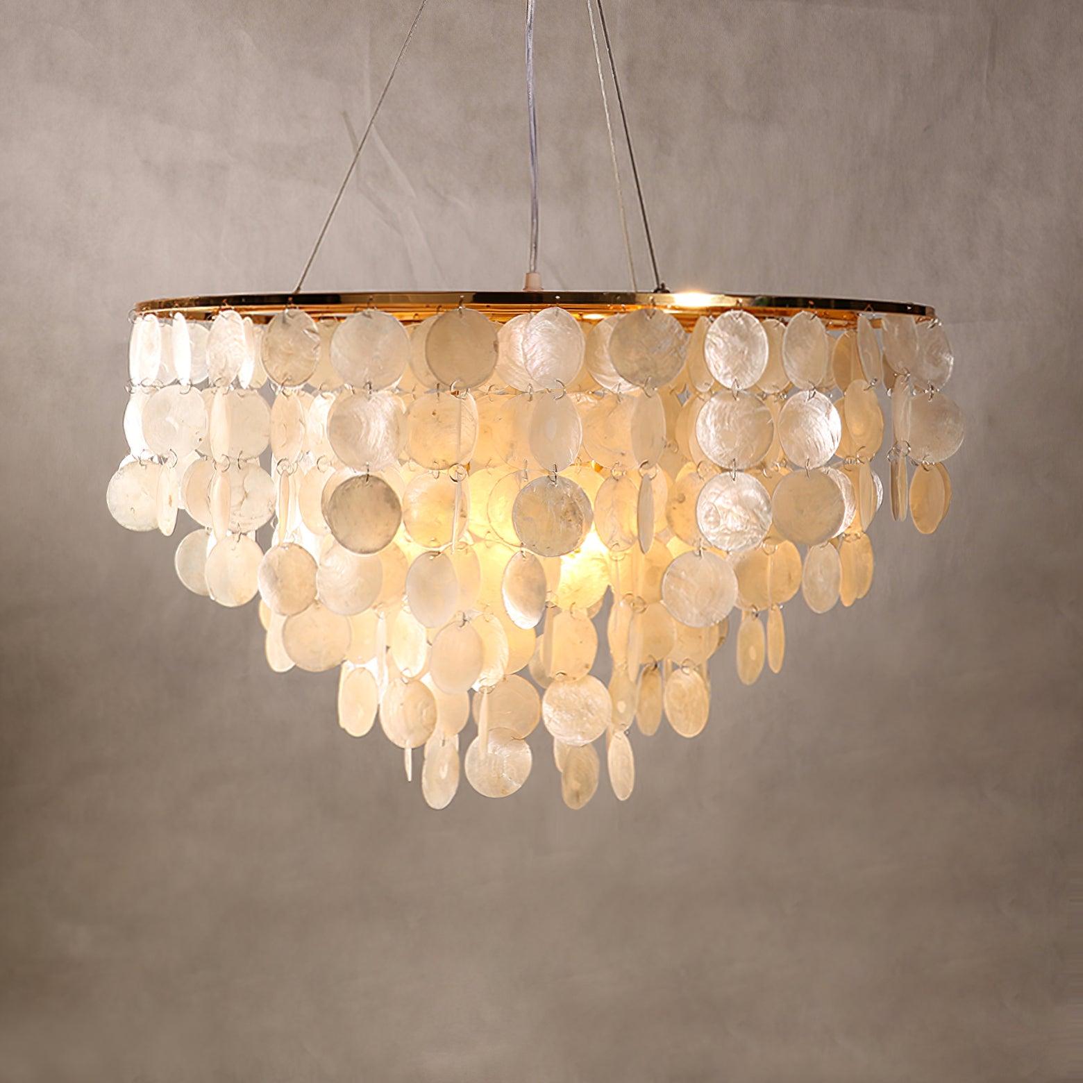 Shell Wind Chime Chandelier - Cueteks