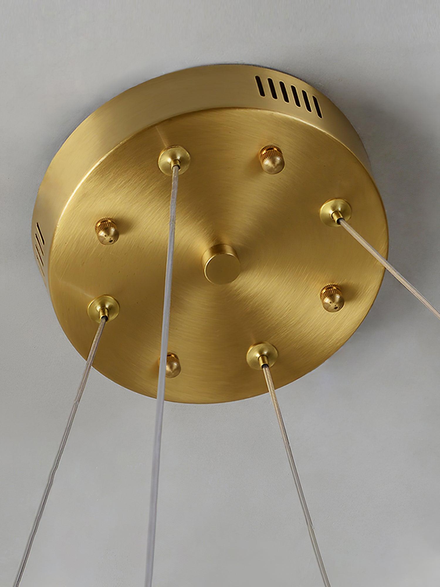 Qatar round ceiling canopy with suspension cable connections