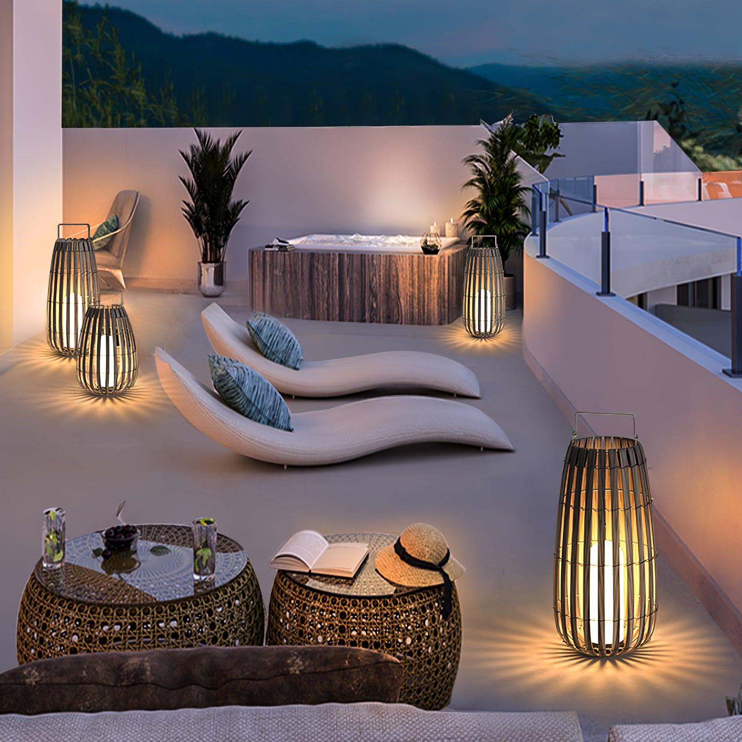 Tropic Braid Lantern Outdoor Lamp - Cueteks