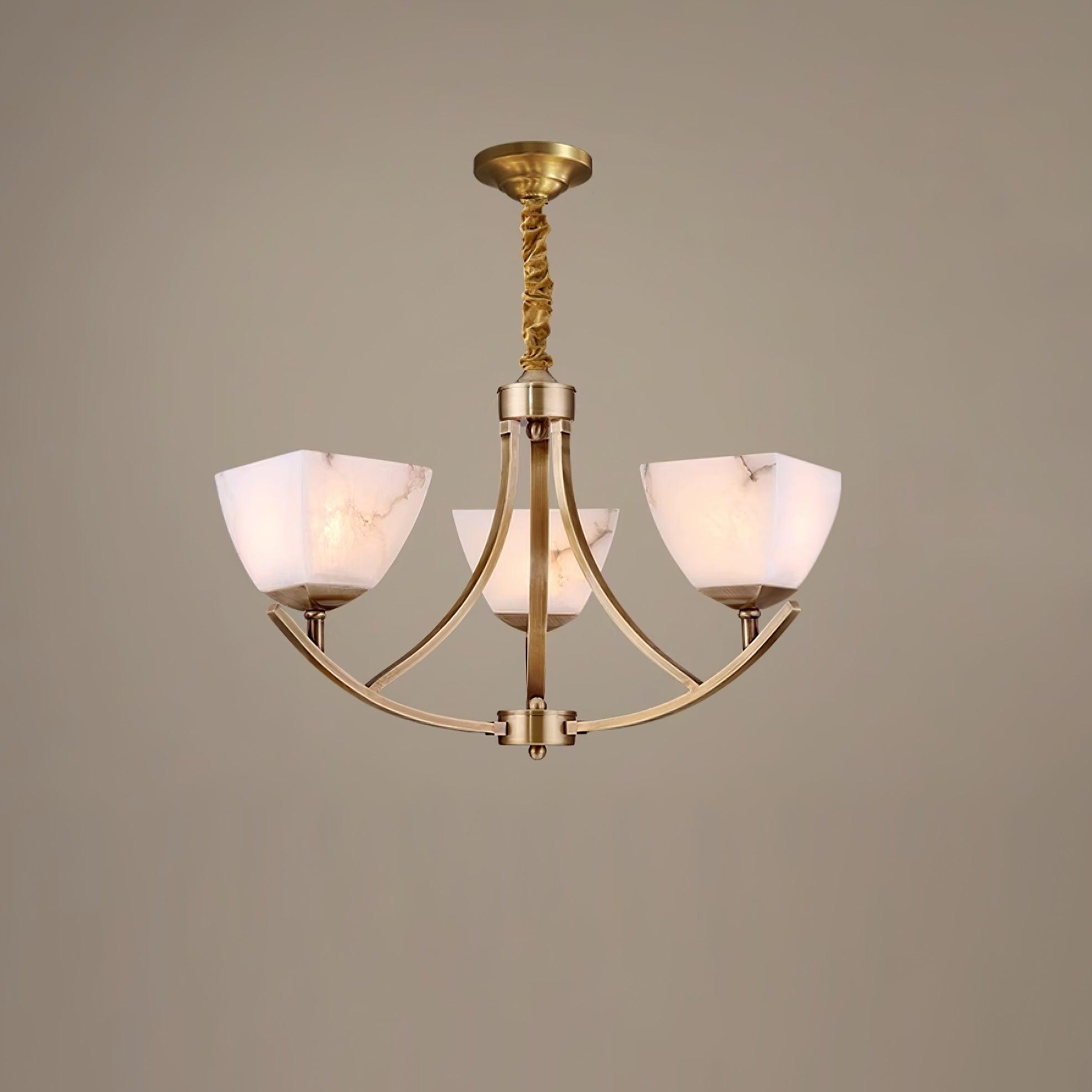 Dover Brass Chandelier - Cueteks