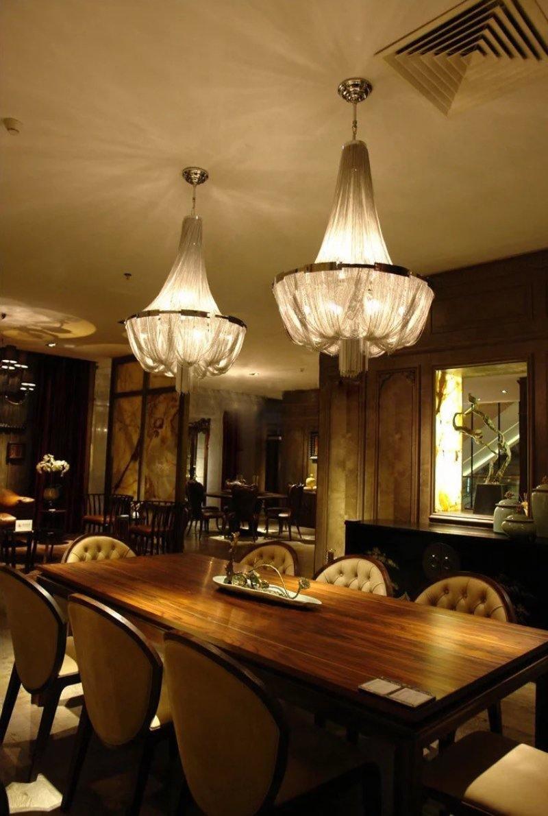 Tassel Aluminum Chain Chandelier - Cueteks