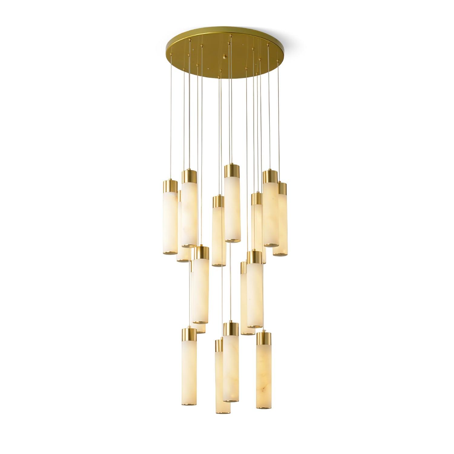 Celestial Alabaster Cascade Chandelier - Cueteks