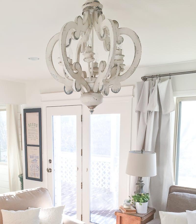 Antique White Style Chandelier - Cueteks