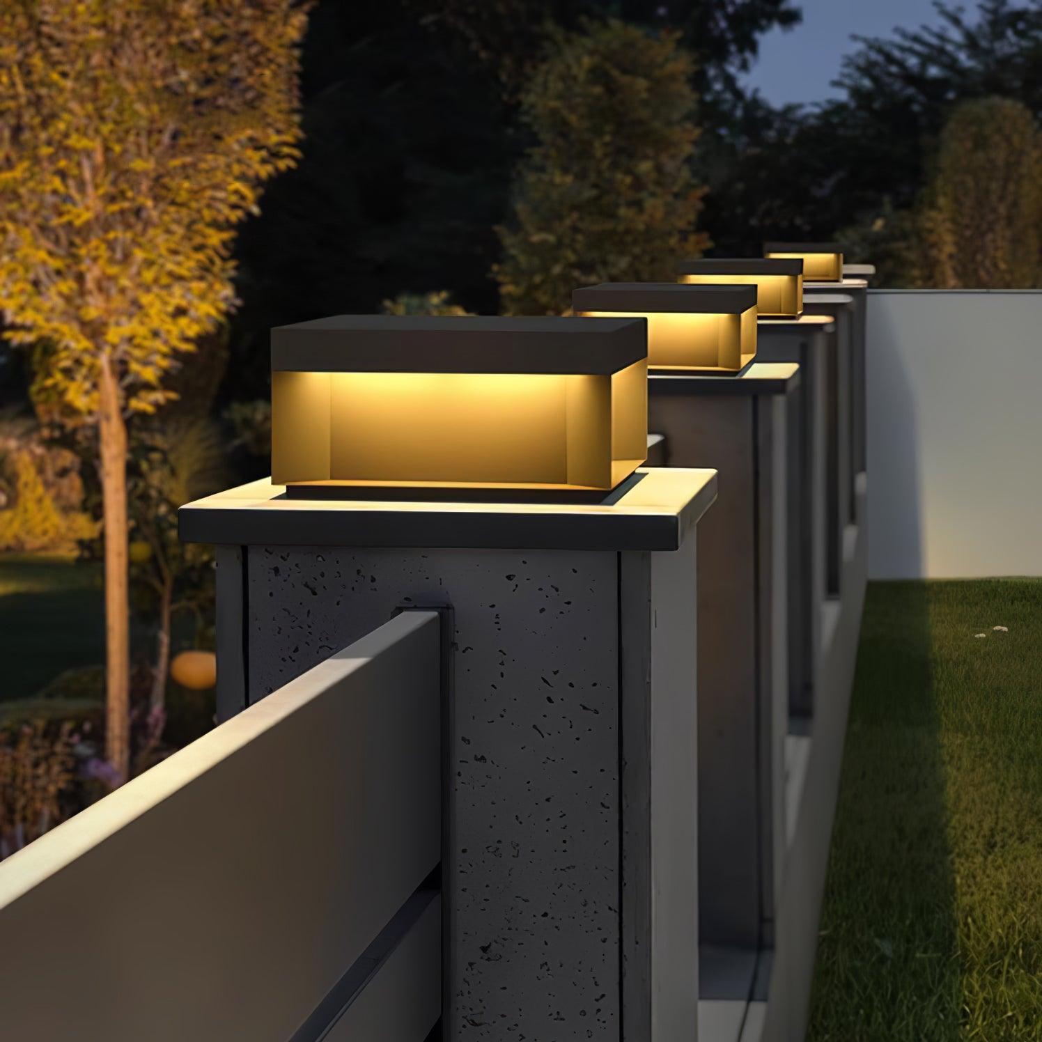 Black Box Outdoor Post Light - Cueteks