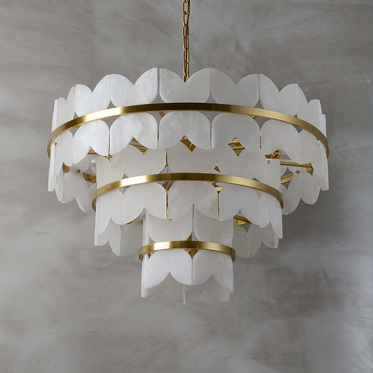 Alabaster Cloudscape Chandelier - Cueteks