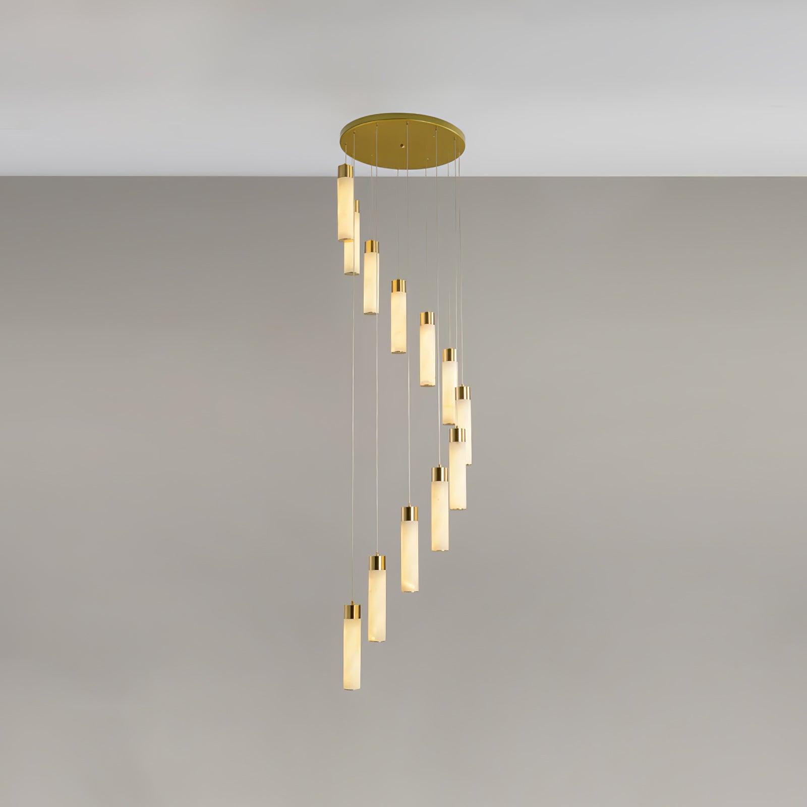 Celestial Alabaster Cascade Chandelier - Cueteks