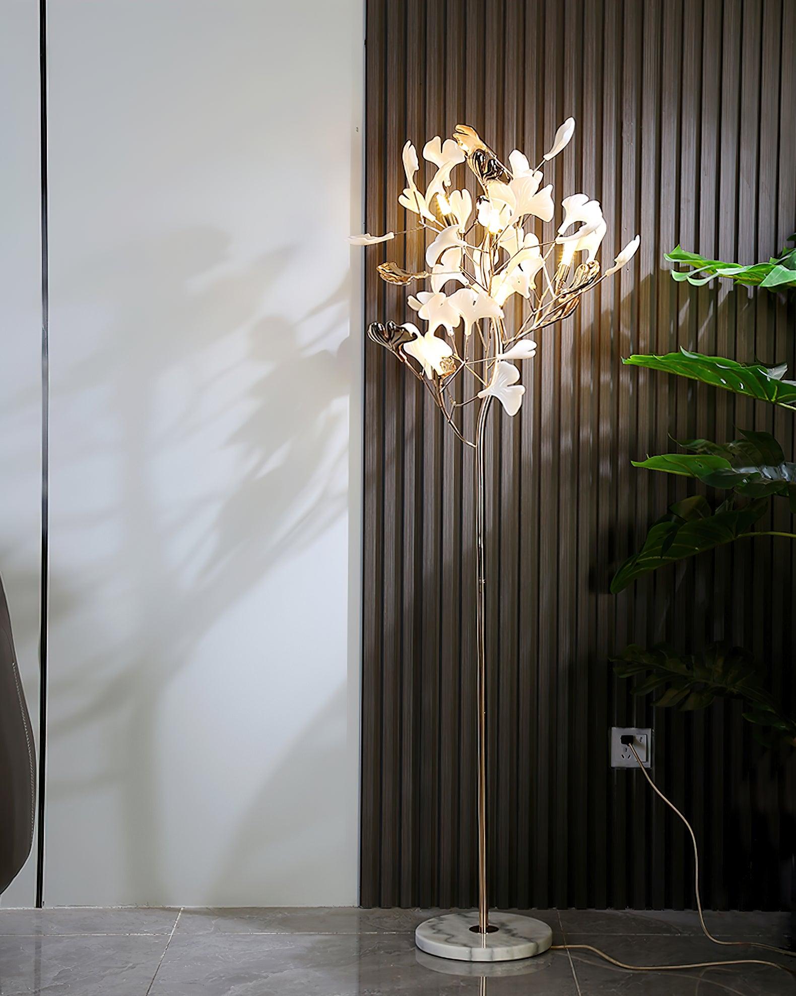 Gingko Leaf Floor Lamp - Cueteks
