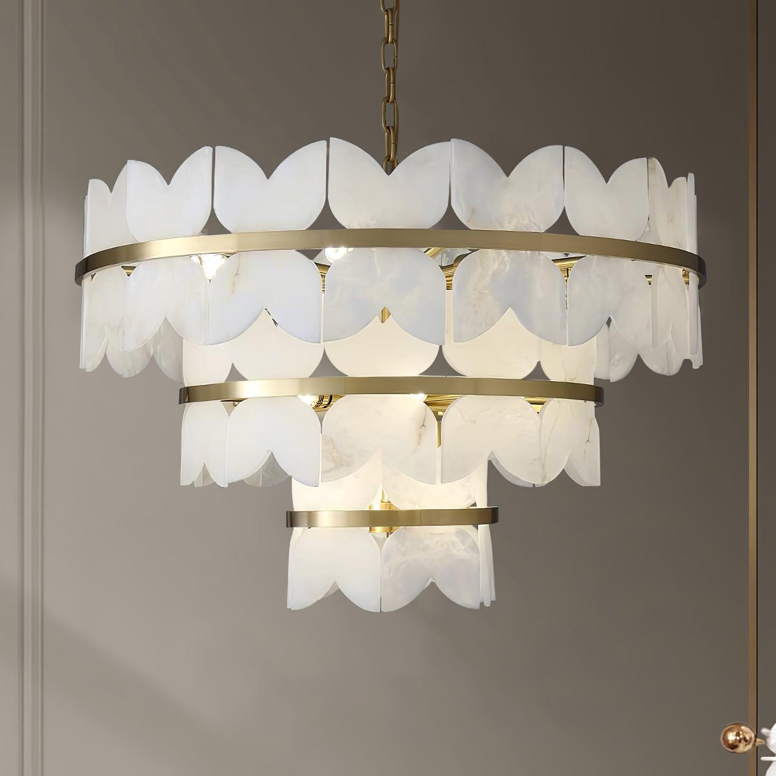 Alabaster Cloudscape Chandelier - Cueteks