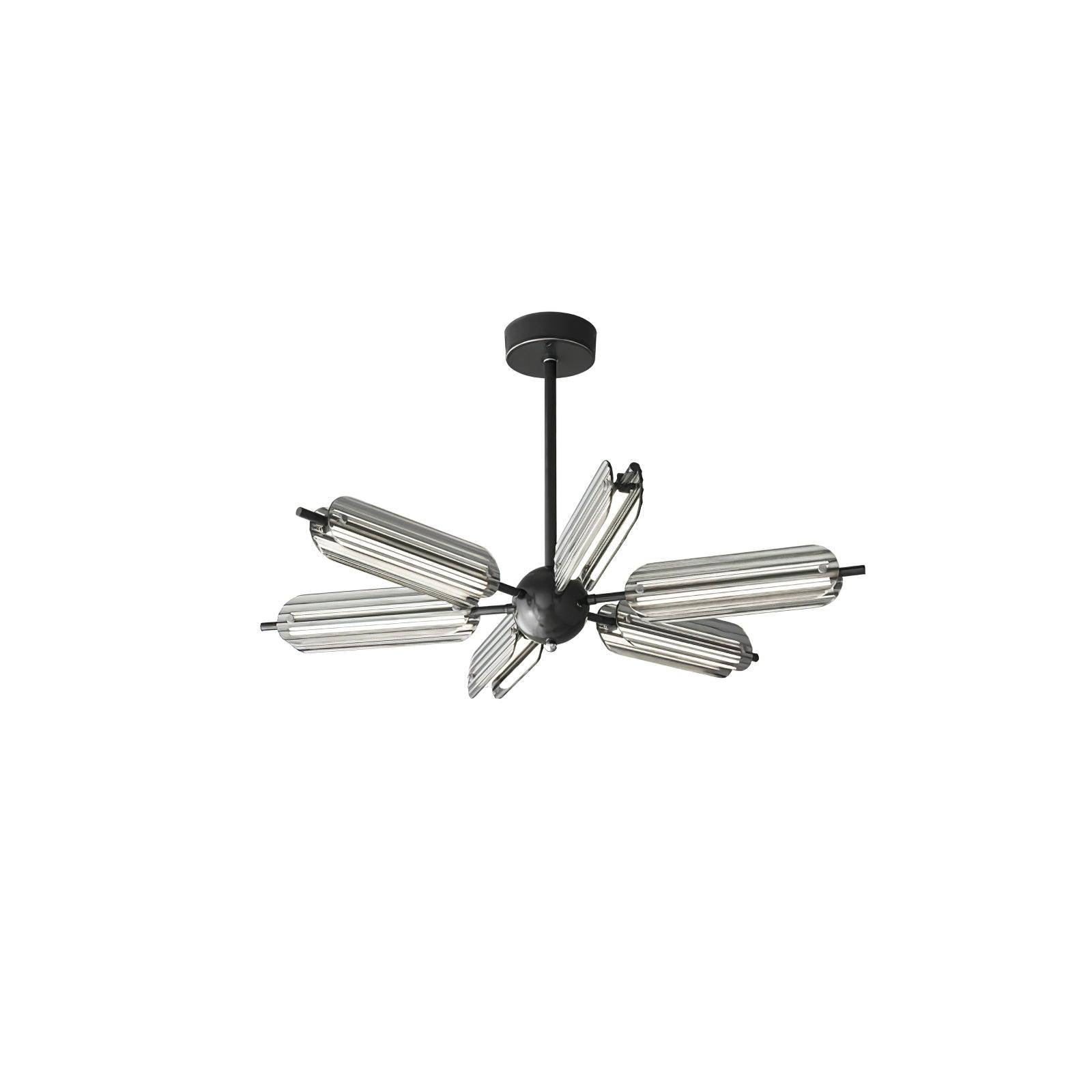 Sputnik Brass Chandelier - Cueteks