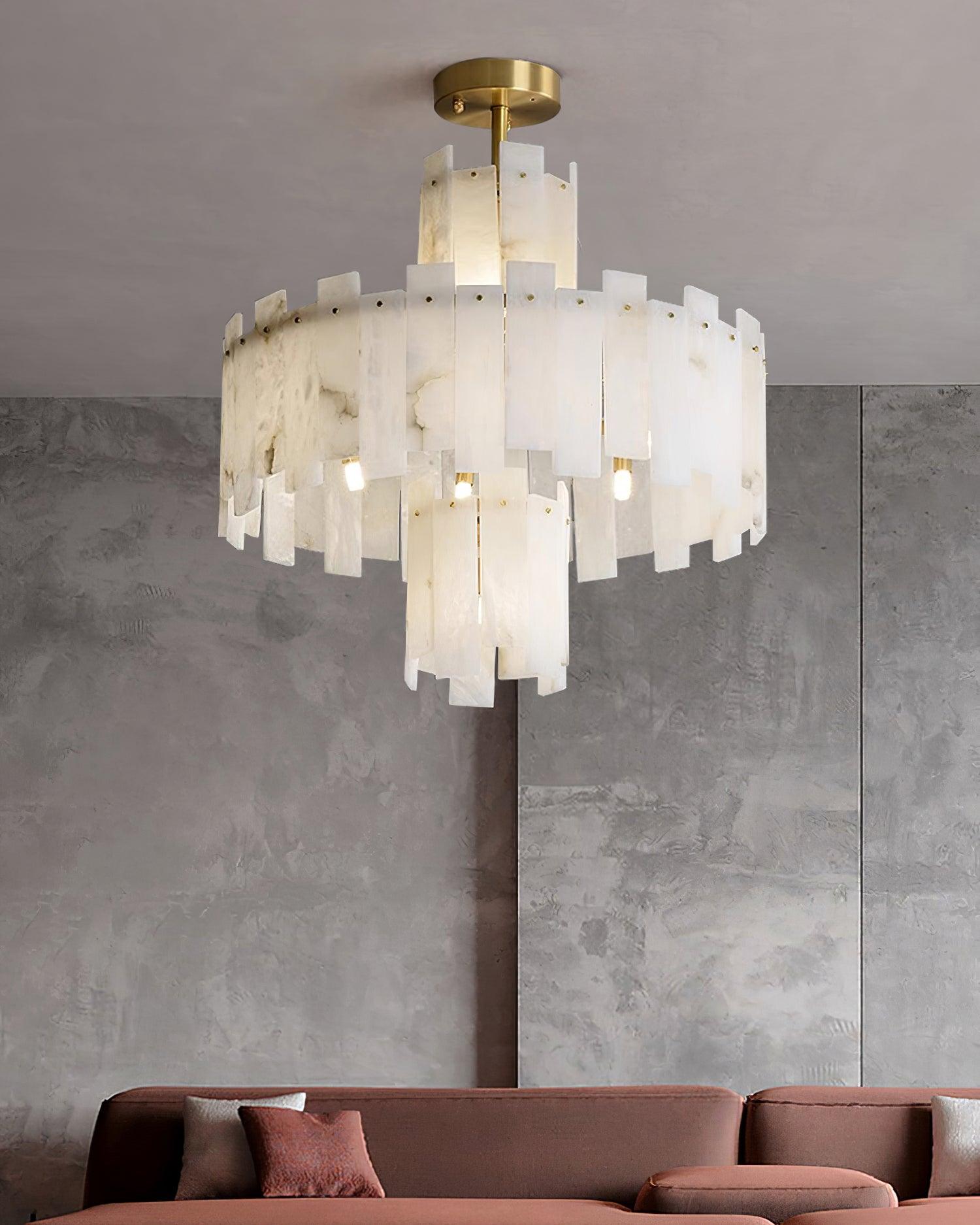 Regina Alabaster Chandelier - Cueteks