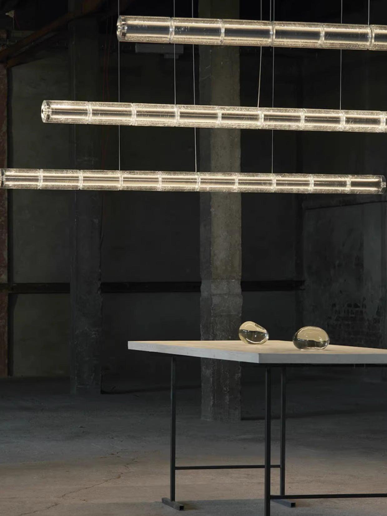 Mcdade Segmented Glass Chandelier - Cueteks