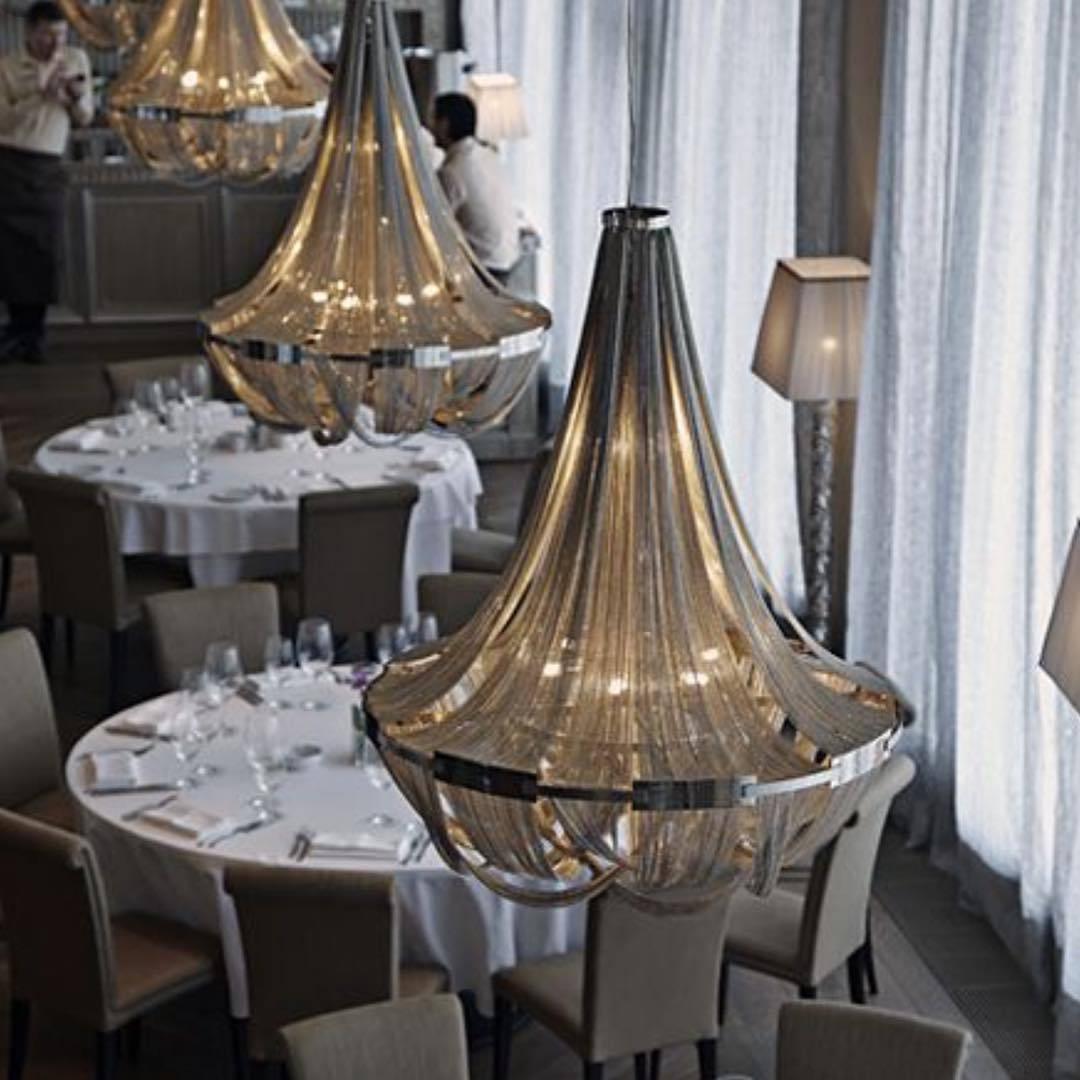 Tassel Aluminum Chain Chandelier - Cueteks