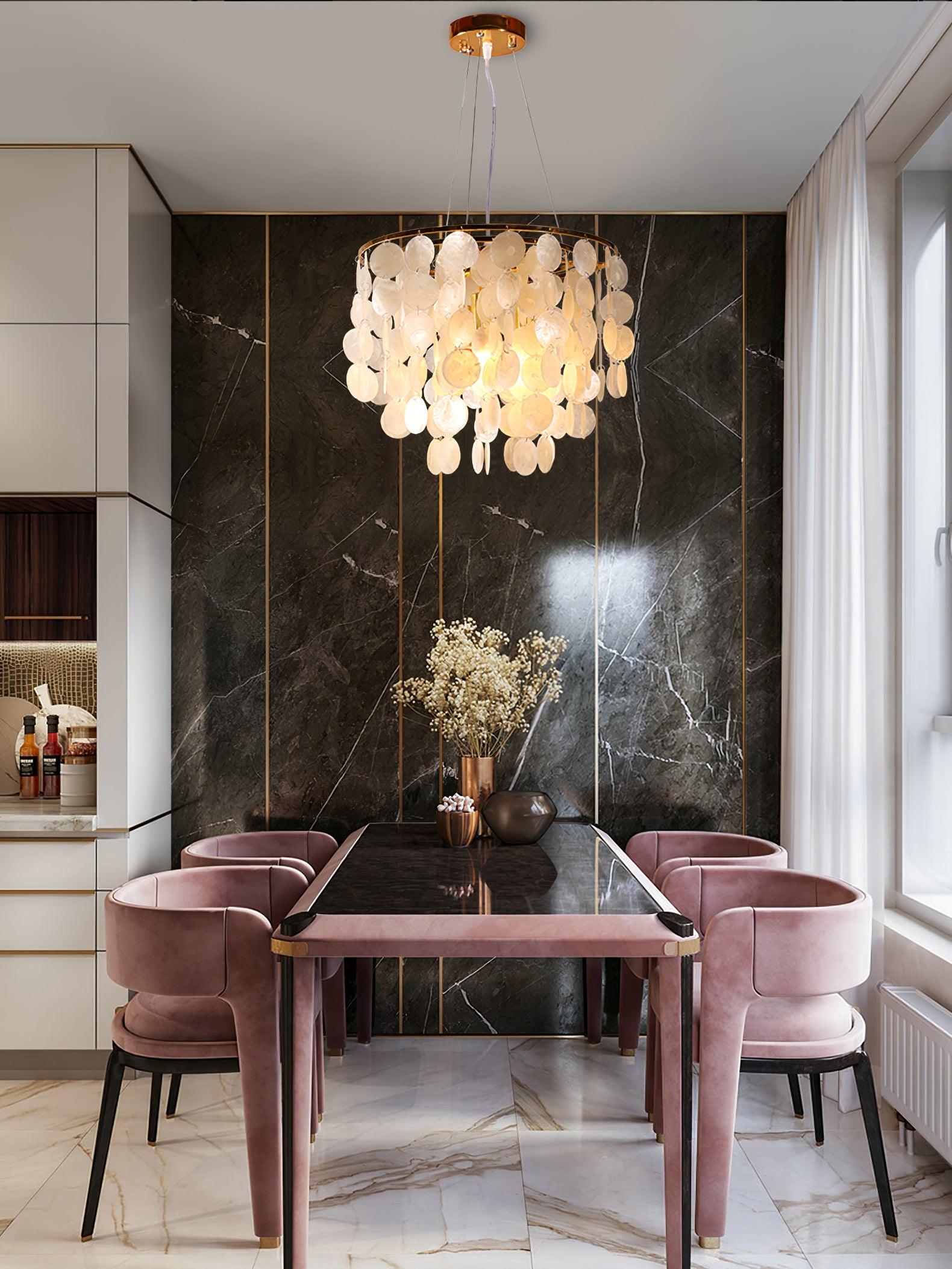 Shell Wind Chime Chandelier - Cueteks
