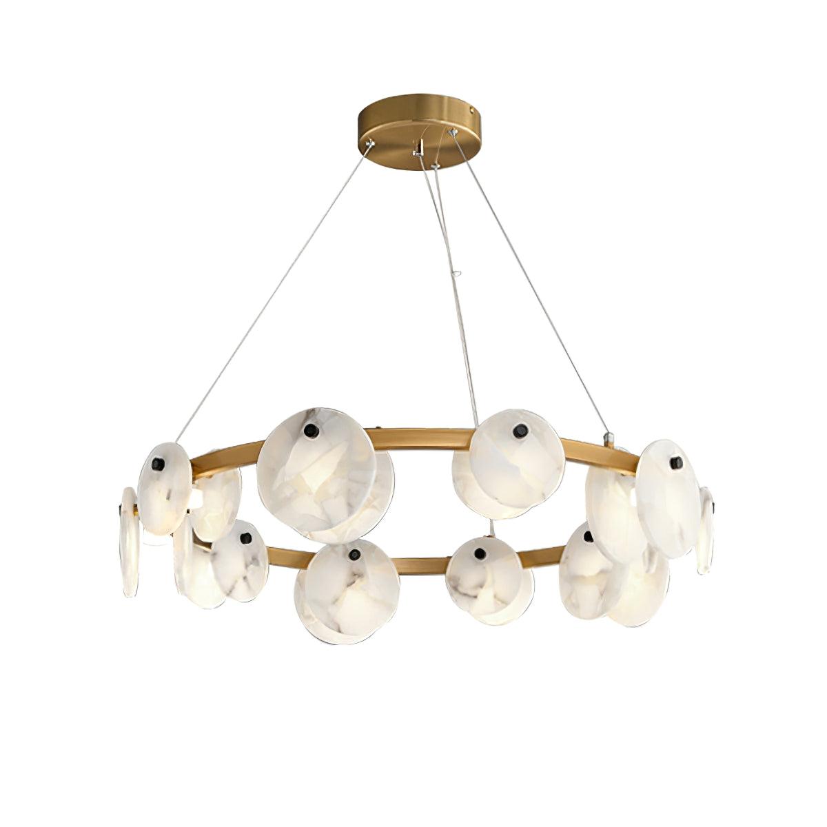 Trinidad Alabaster Chandelier - Cueteks