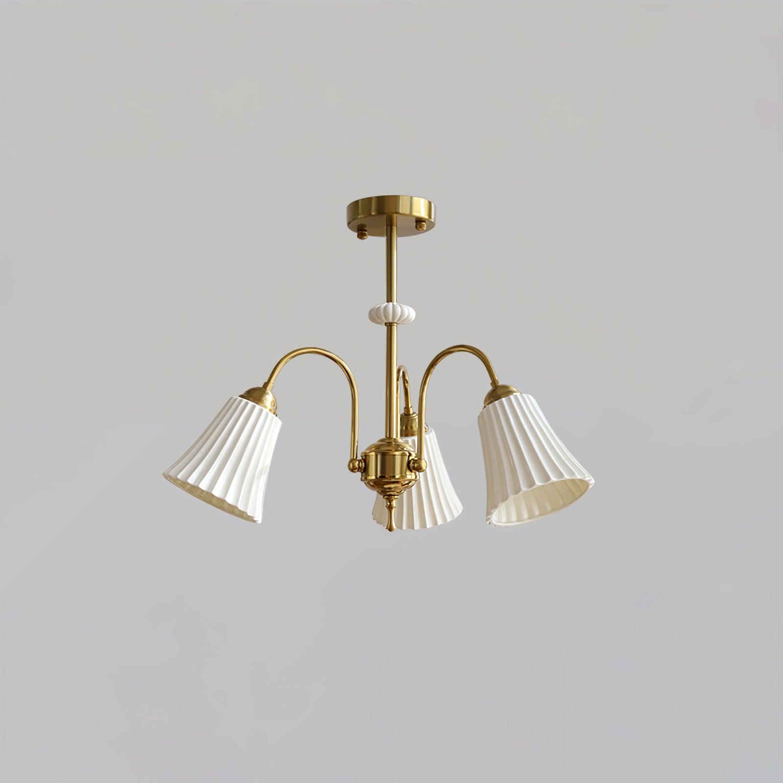 Medieval Ceramic Trumpet Chandelier - Cueteks