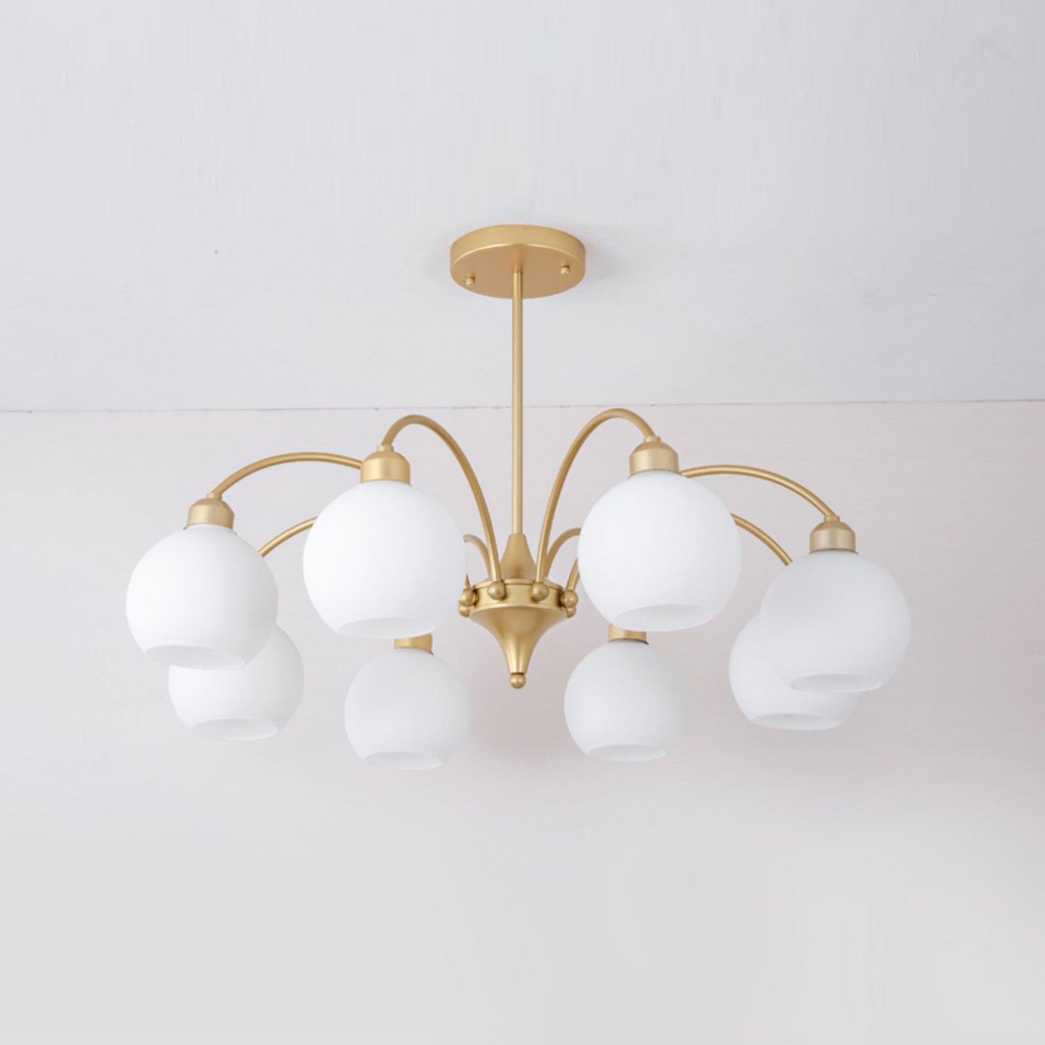 Sculptural Glass Chandelier - Cueteks