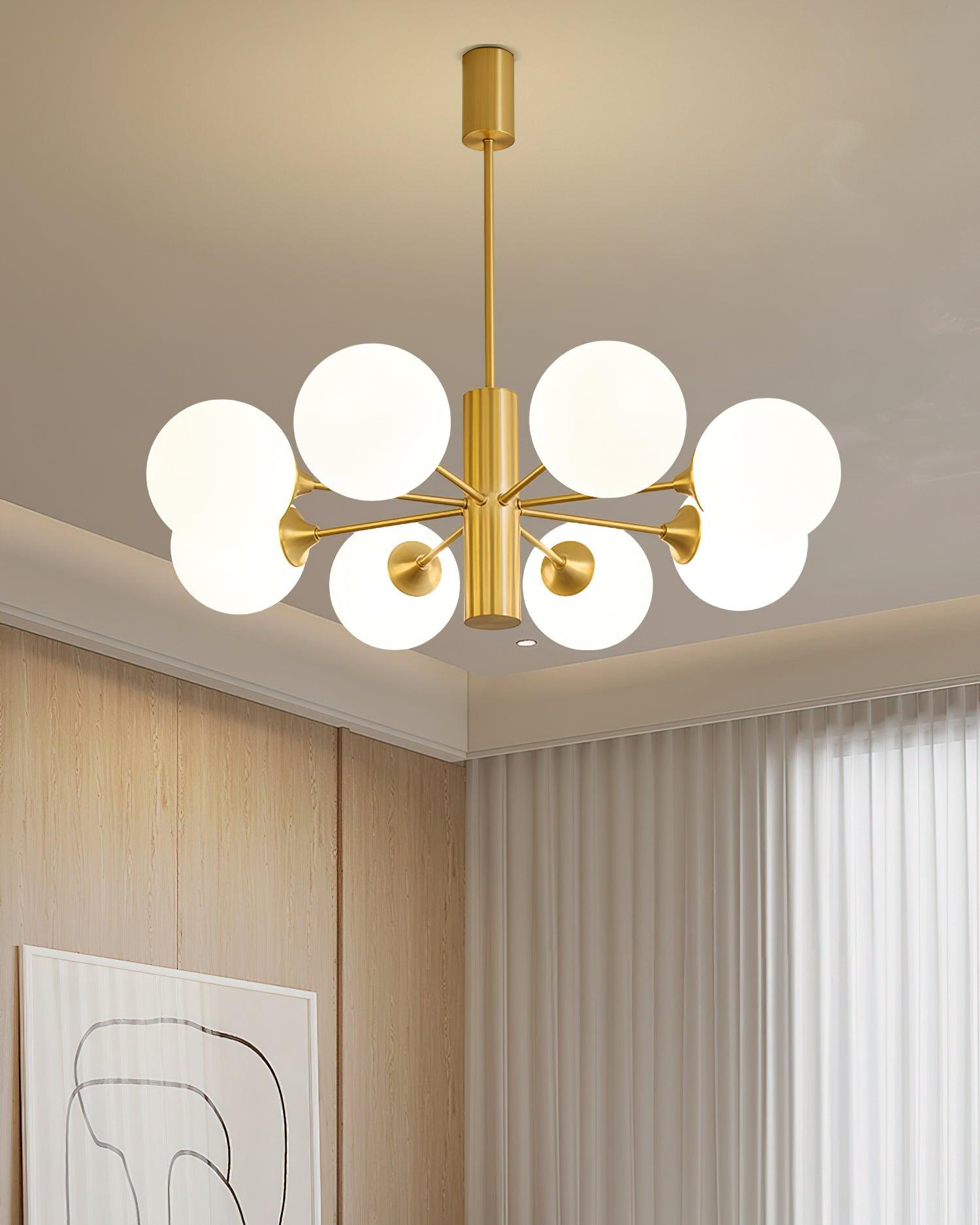 Stella Brass Chandelier - Cueteks