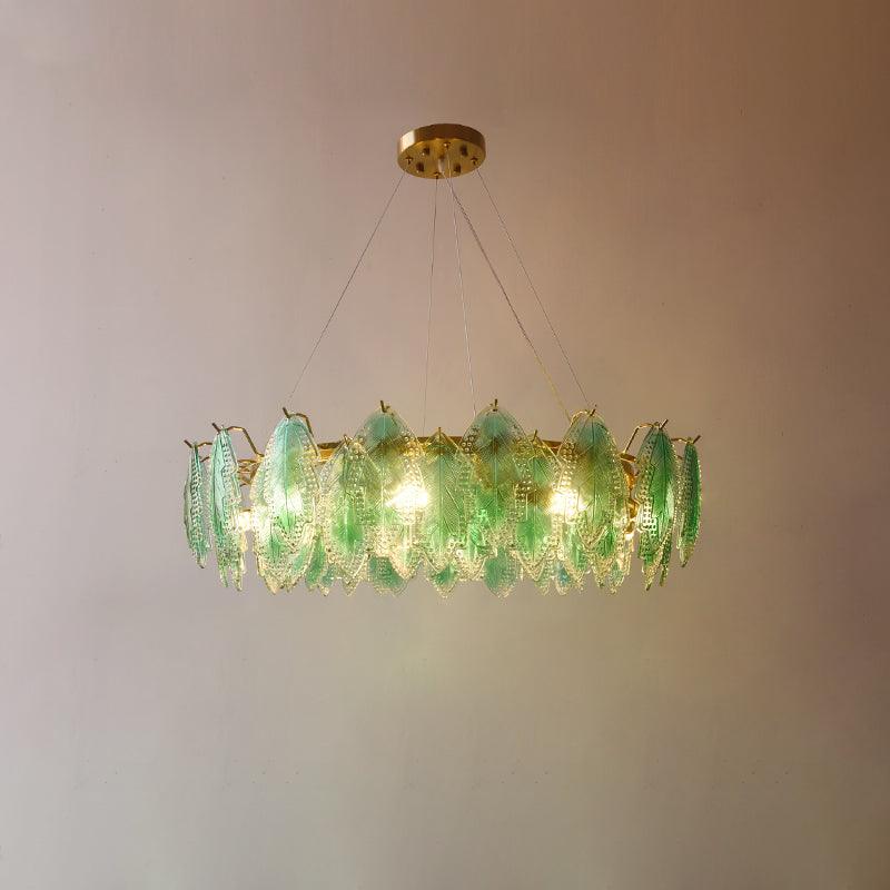 Maple Leaf Glass Chandelier - Cueteks